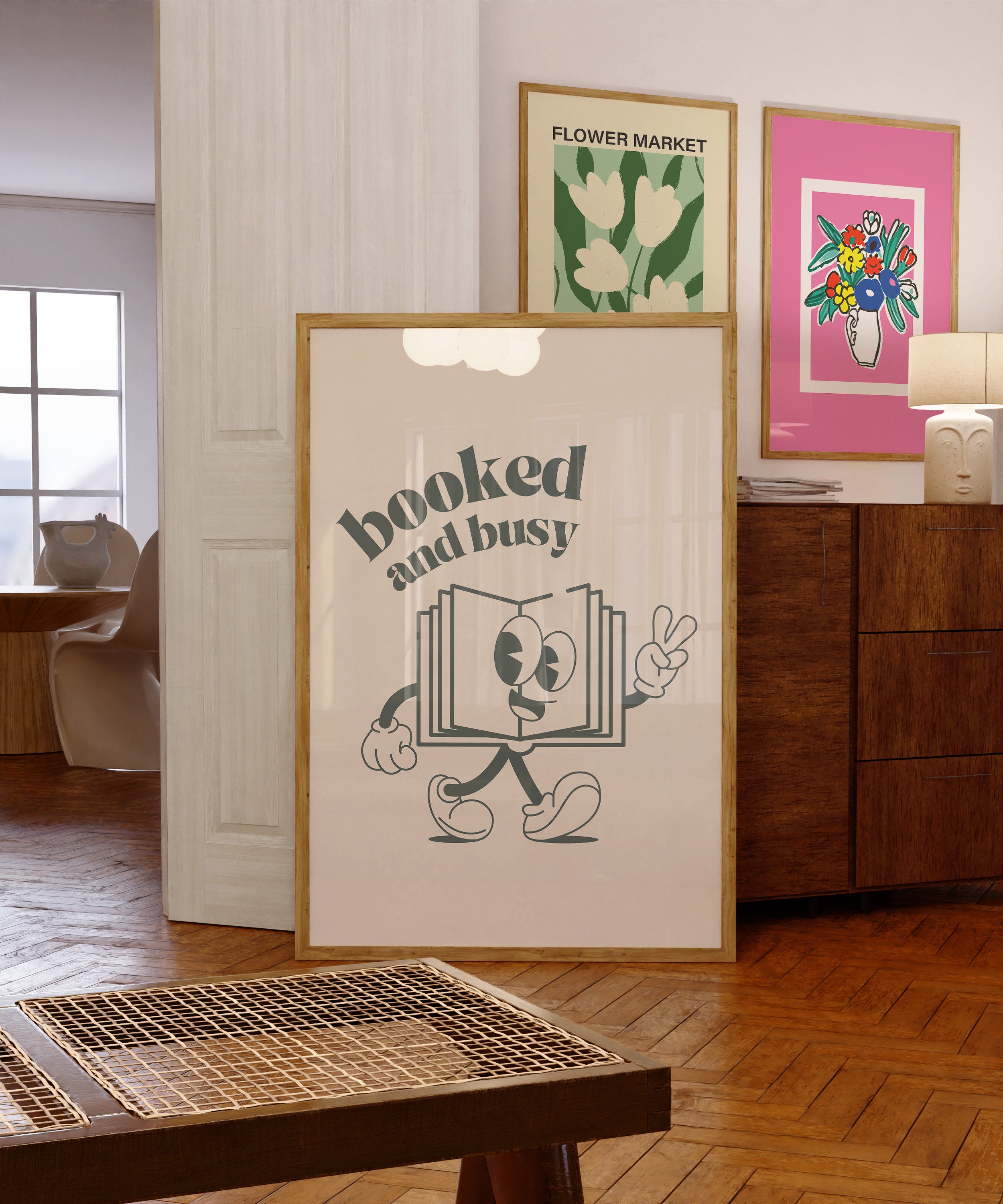 Classroom Art Decor-Digital Download-Wall Print-Retro-Downloadable Print-Trendy Art-70s Art Print-Retro Character-Girly Print-Kids-Dorm