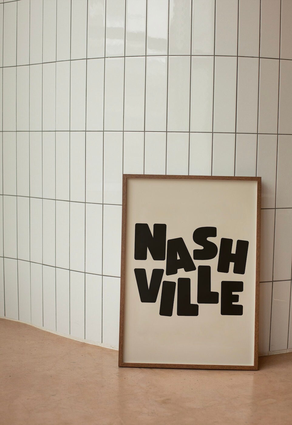 Nashville Art Print, Digital Art Download, Black Nashville Wall Art, Cute Trendy Art, Nashville Poster, nashville Wall Poster, Beige Posters