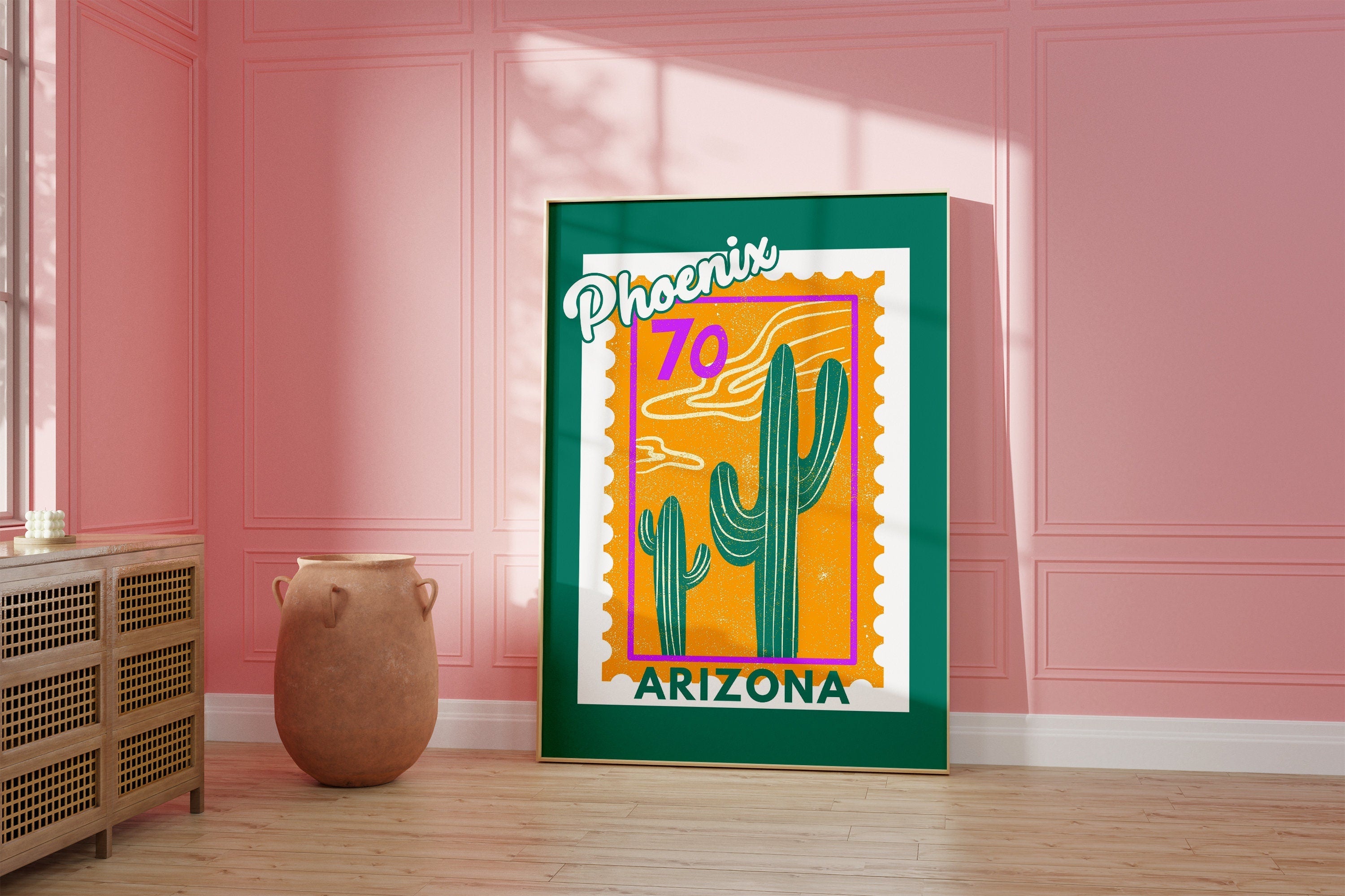 Phoenix Stamp Digital Art Print