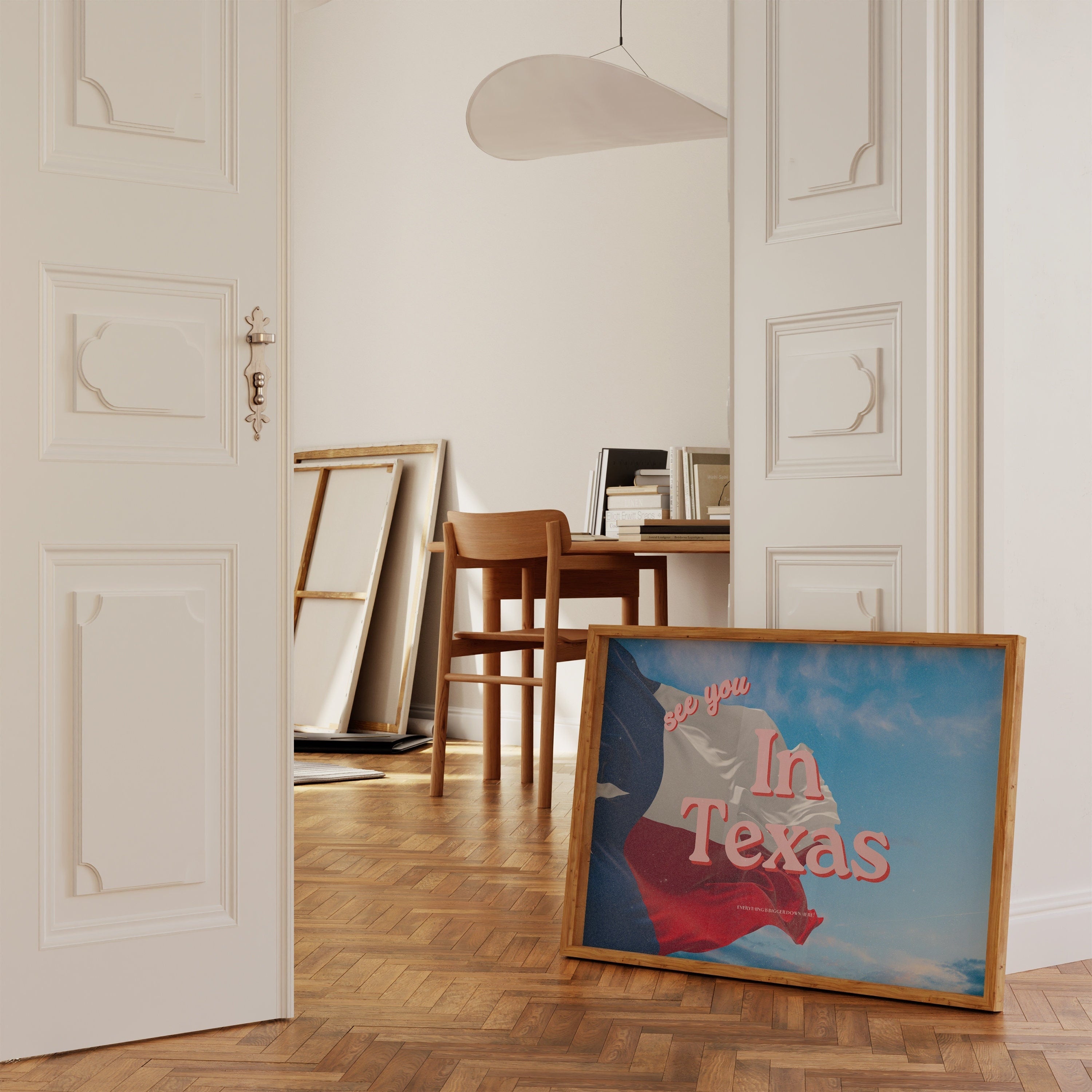 Texas Art Print, Digital Art Prints, See you in Texas, Retro Texas Prints, Retro Photo Art Print, Postcard Art, Trendy Prints, Texas Posters