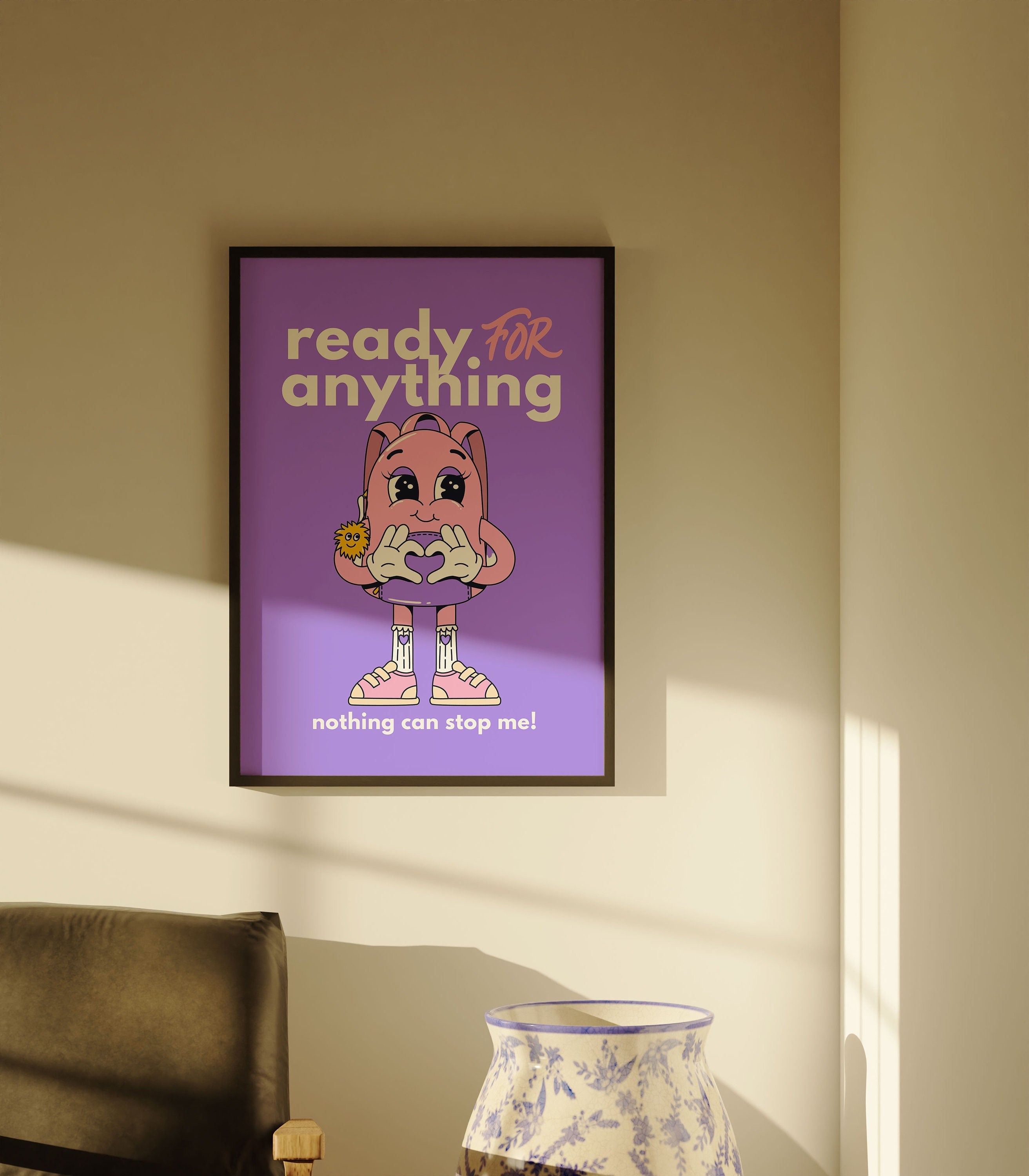 Purple Kids Art, Digital Prints Wall Art, Digital Prints, Emotions Art Prints, Mood and Feelings Poster, School Posters, School Art Prints