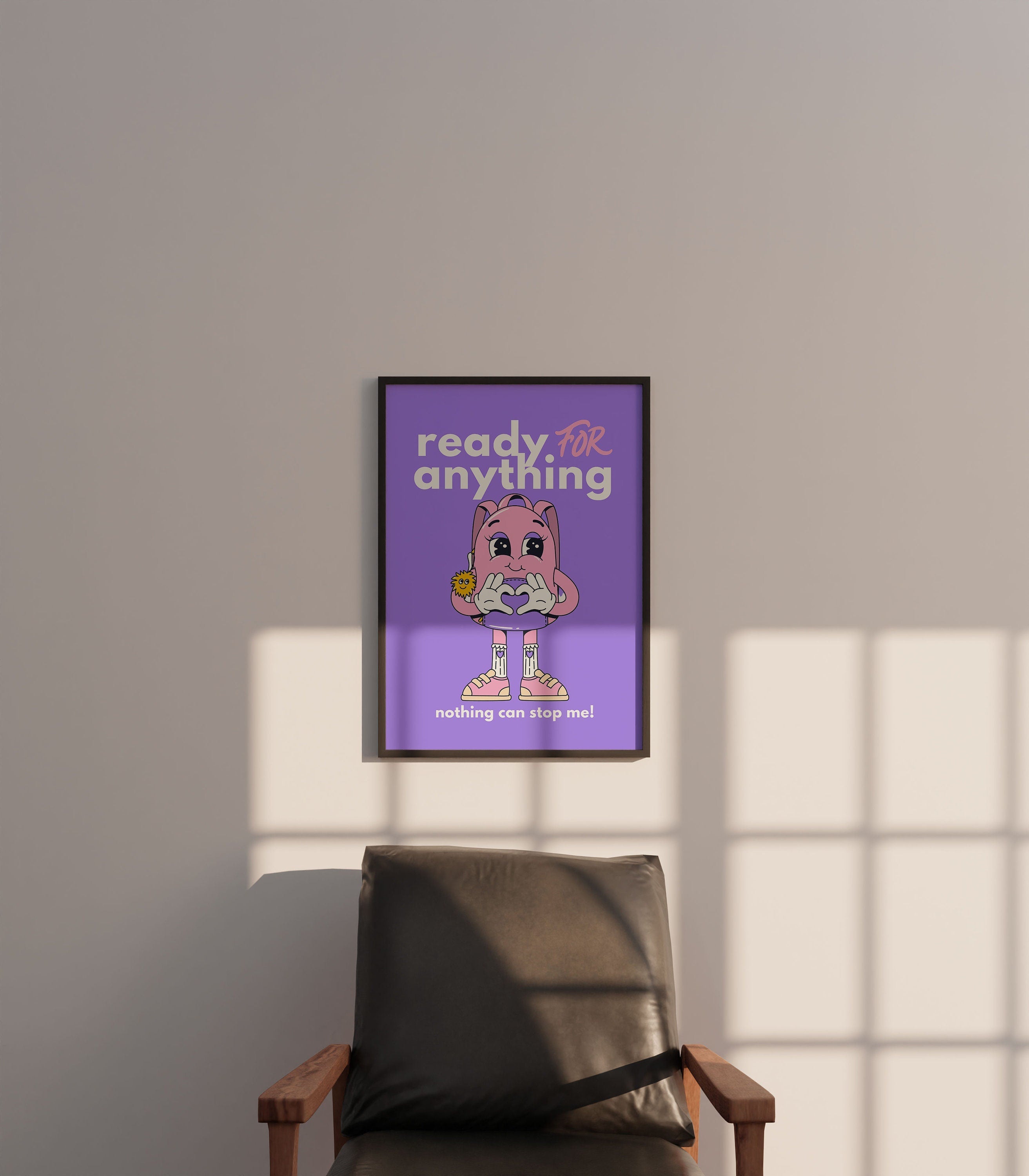 Purple Kids Art, Digital Prints Wall Art, Digital Prints, Emotions Art Prints, Mood and Feelings Poster, School Posters, School Art Prints