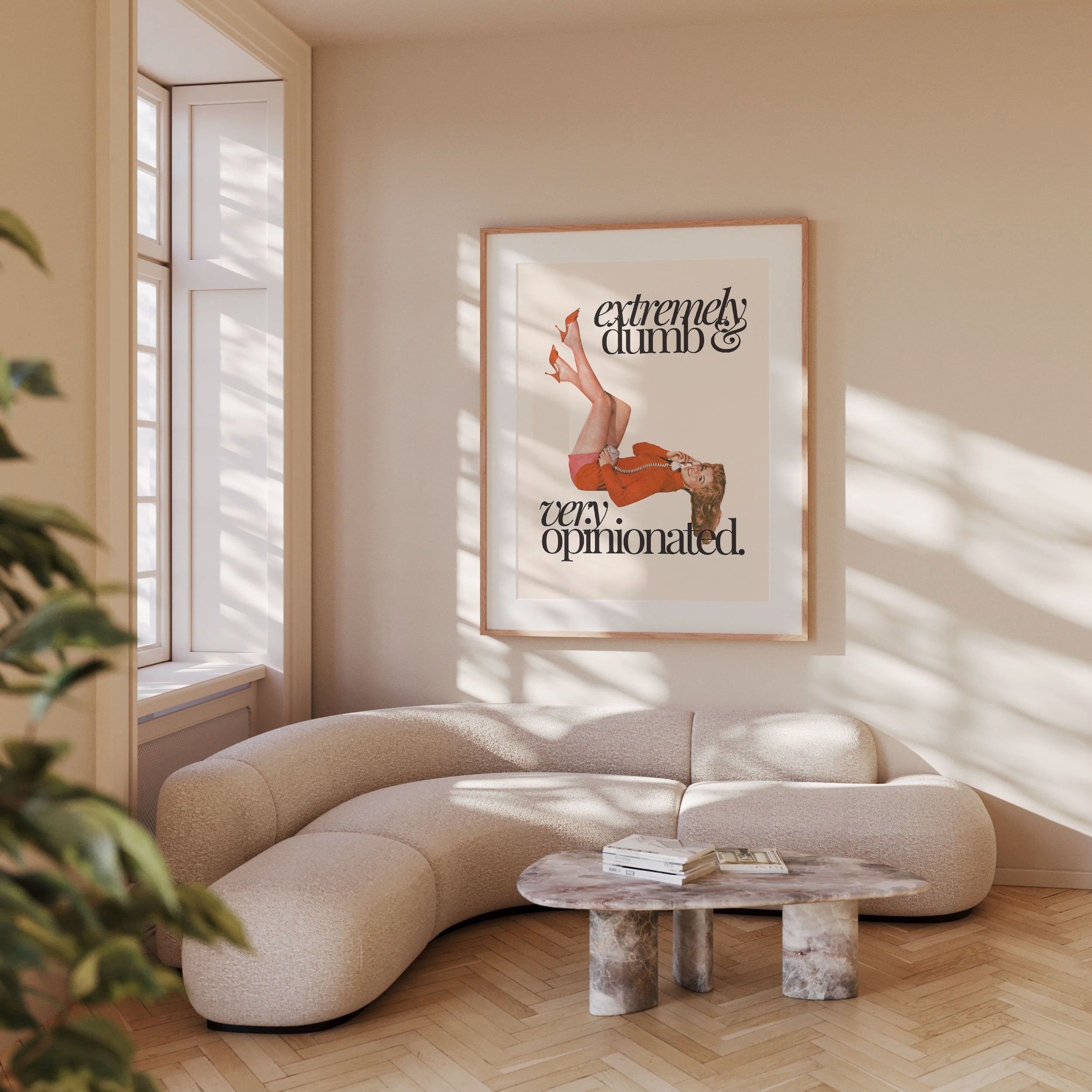 Extremely Dumb White Digital Art Print