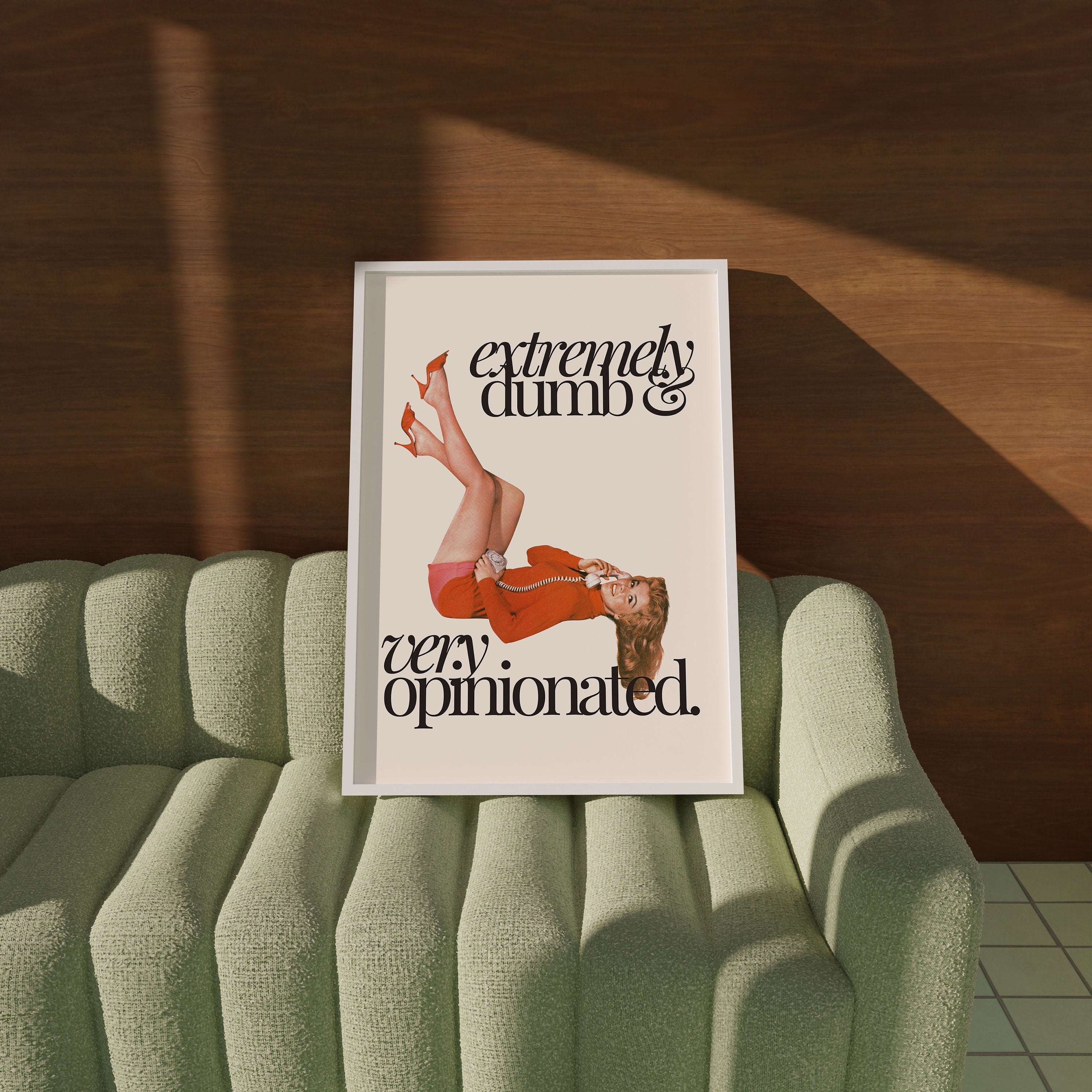 Extremely Dumb White Digital Art Print