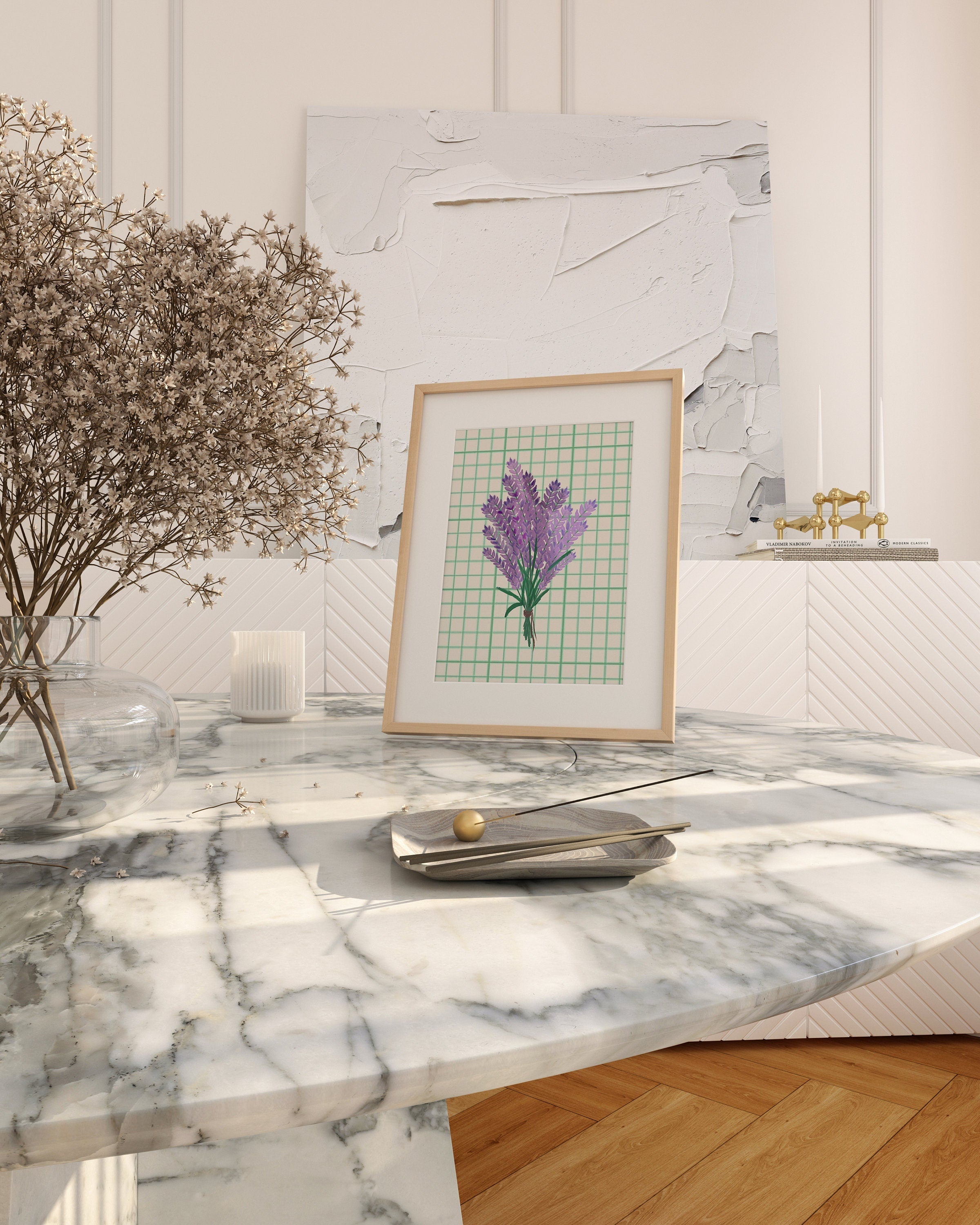 Lavender Bouquet Digital Art Prints