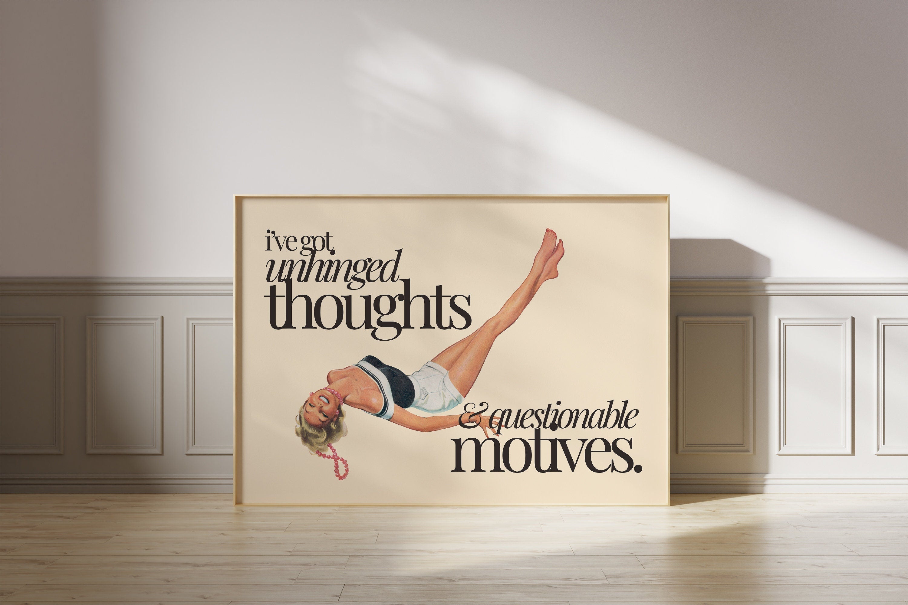 Unhinged Thoughts Landscape Digital Art Print
