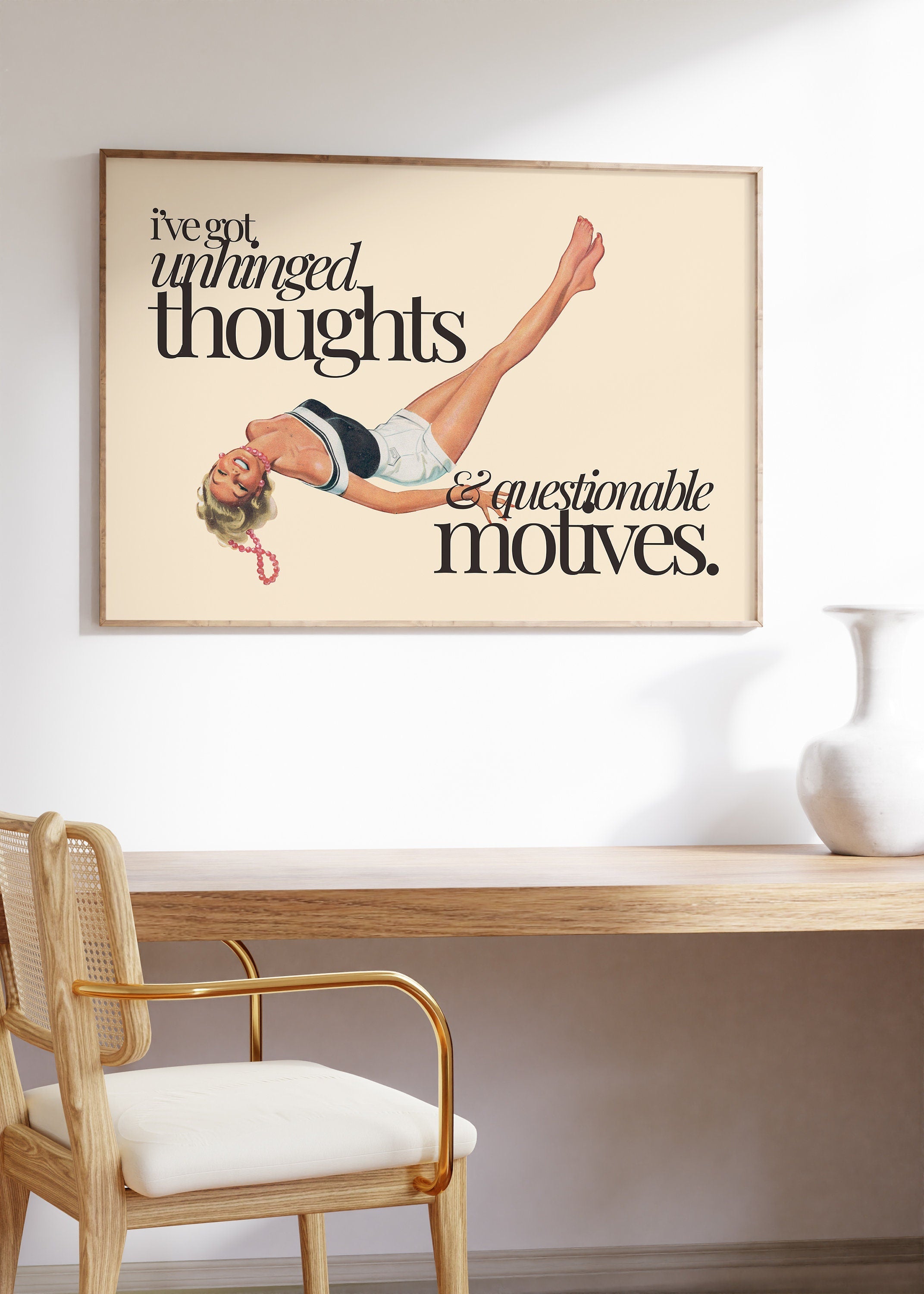 Unhinged Thoughts Landscape Digital Art Print