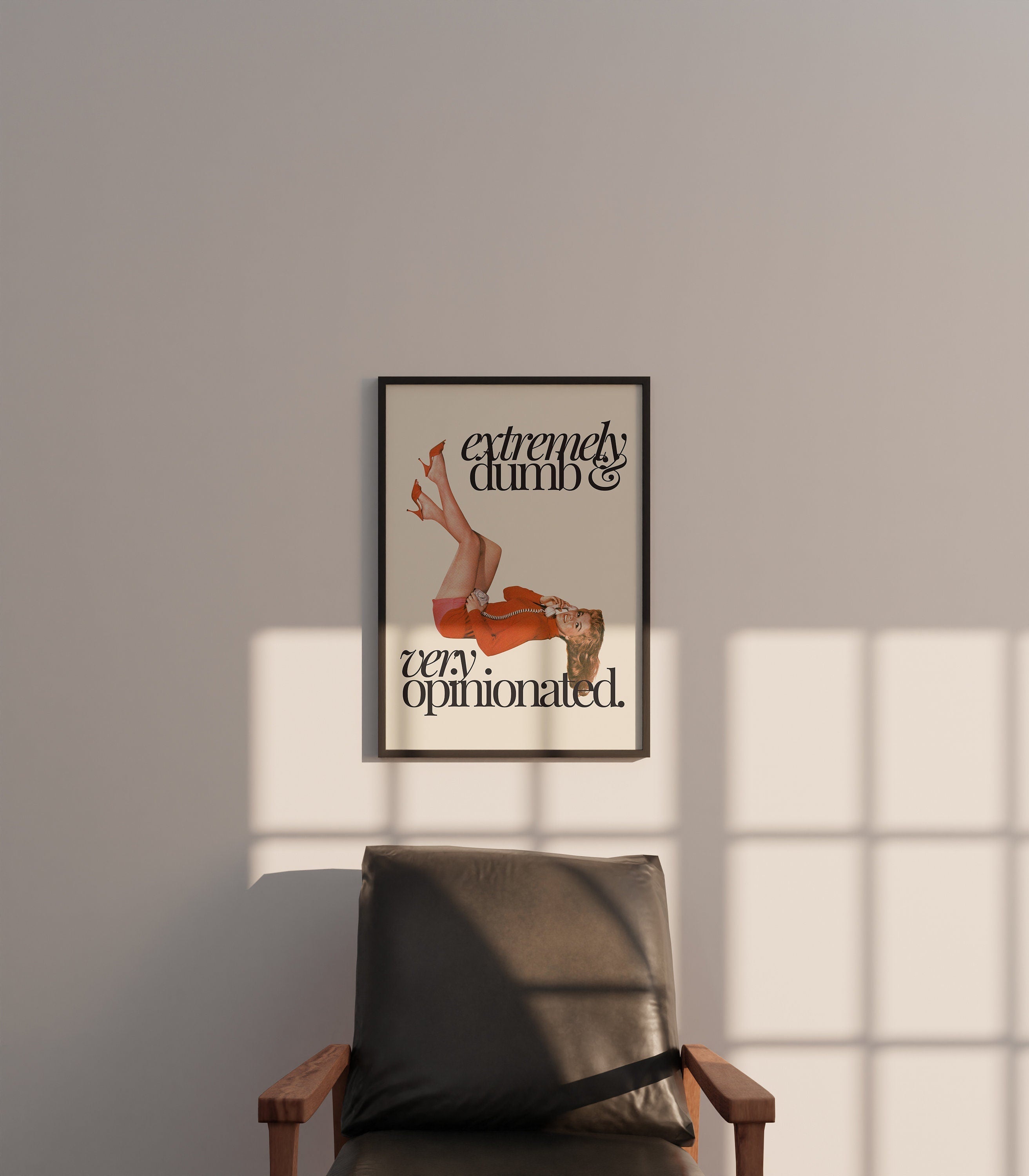 Extremely Dumb White Digital Art Print