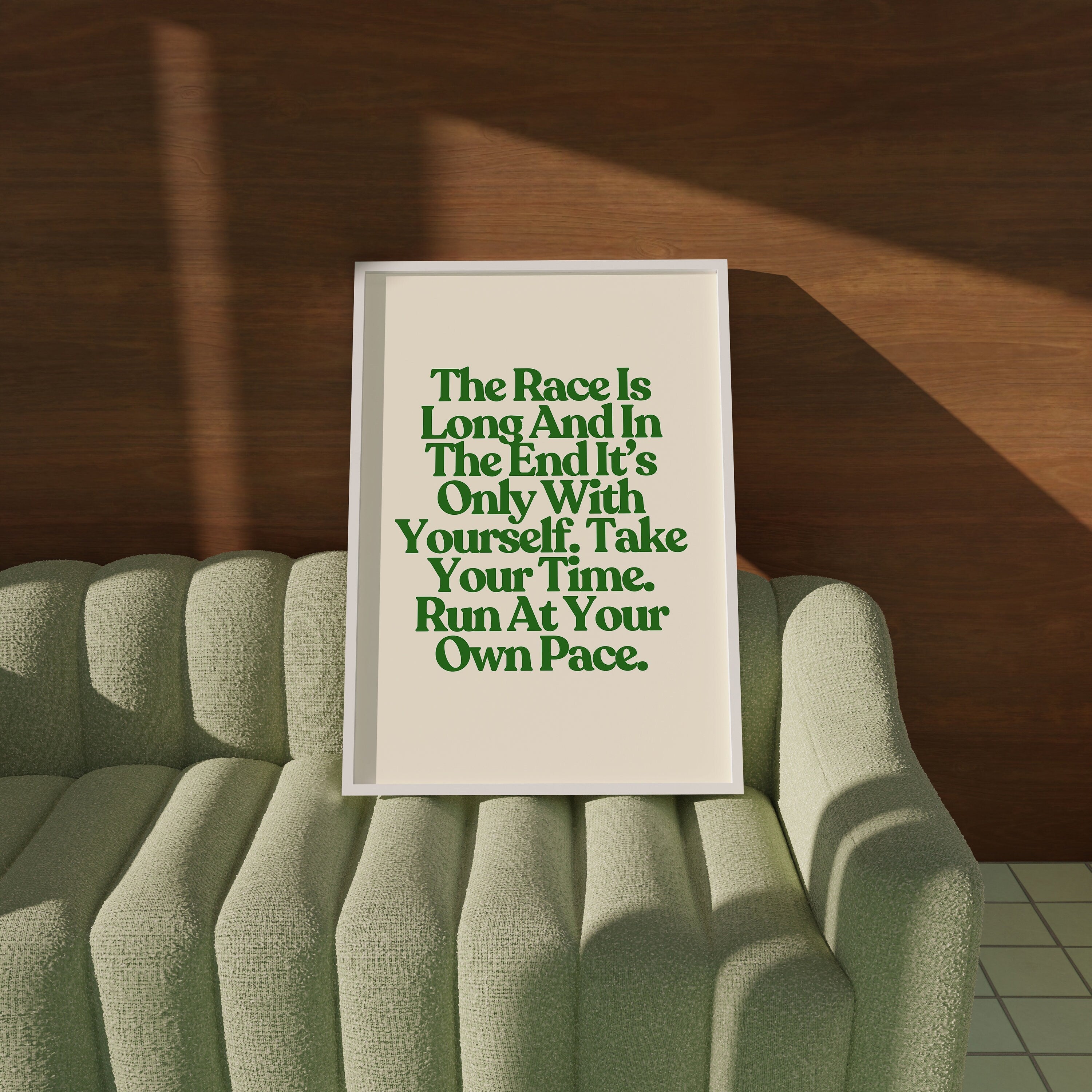 The Race is Long Digital Art Print