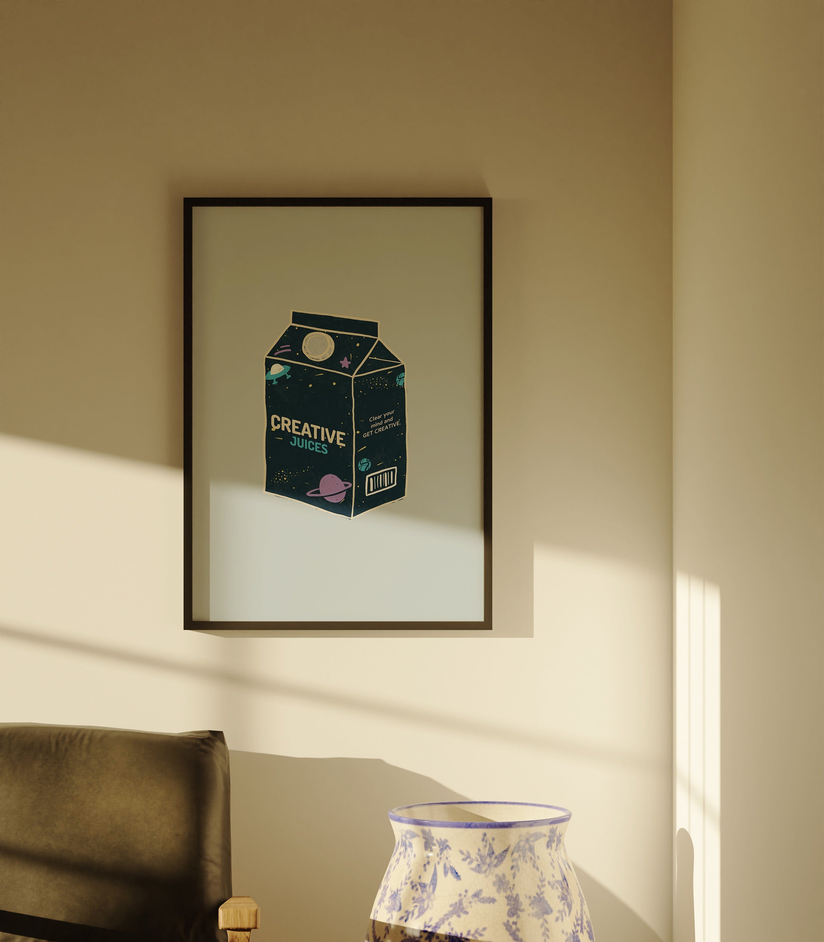 Creative Juice Box Digital Art Print