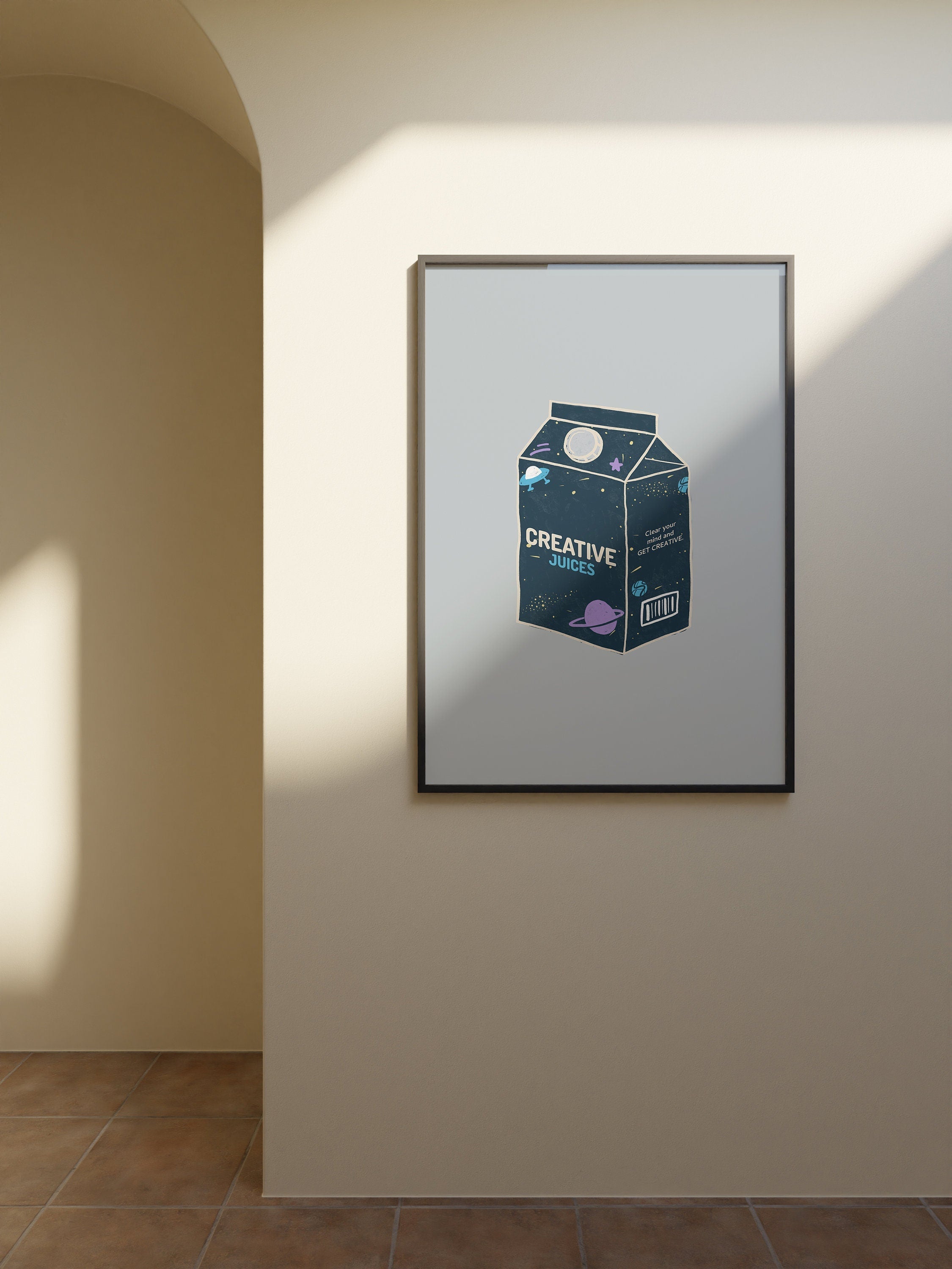 Creative Juice Box Digital Art Print