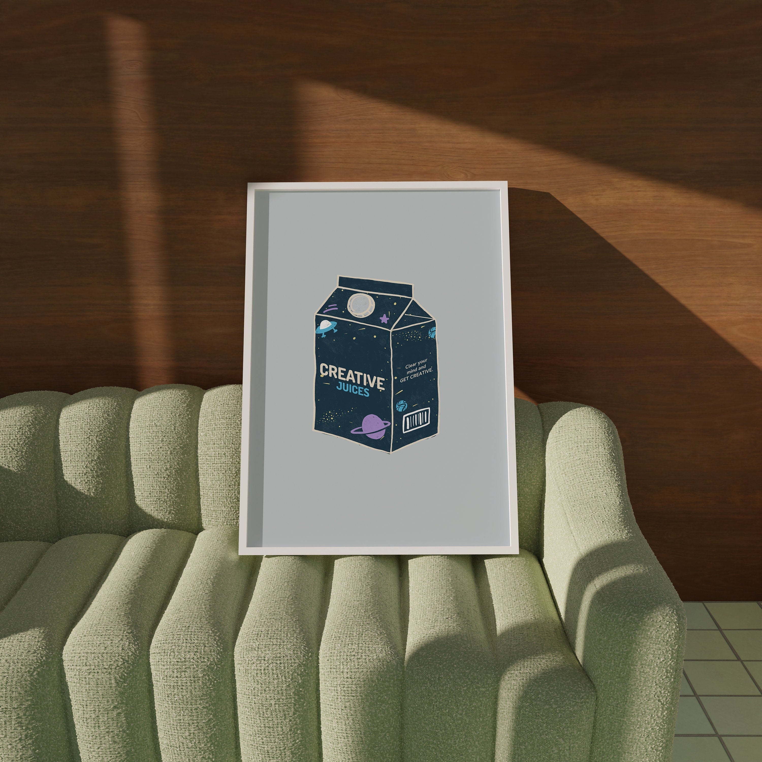 Creative Juice Box Digital Art Print