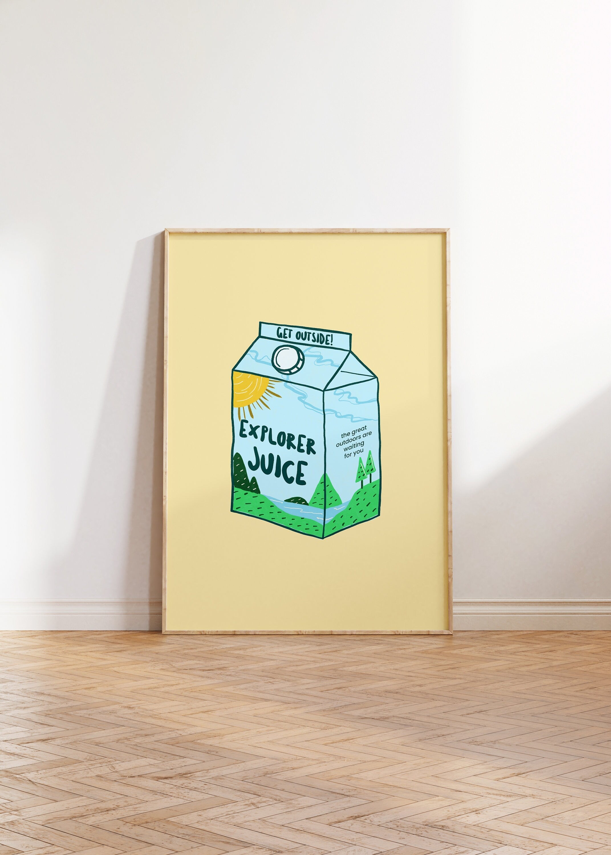 Explorer Juice Box Digital Art Print