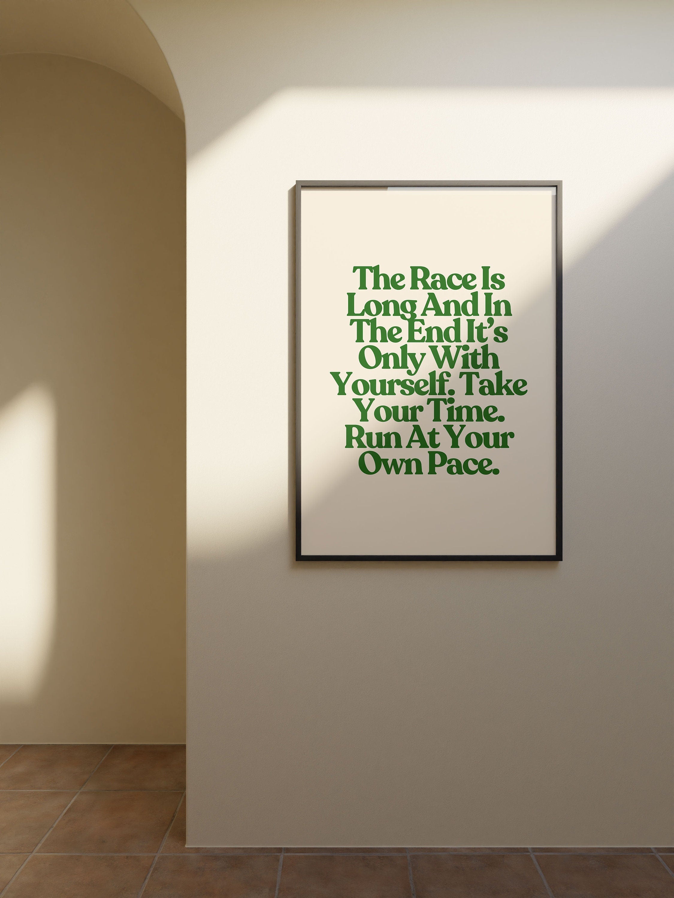The Race is Long Digital Art Print
