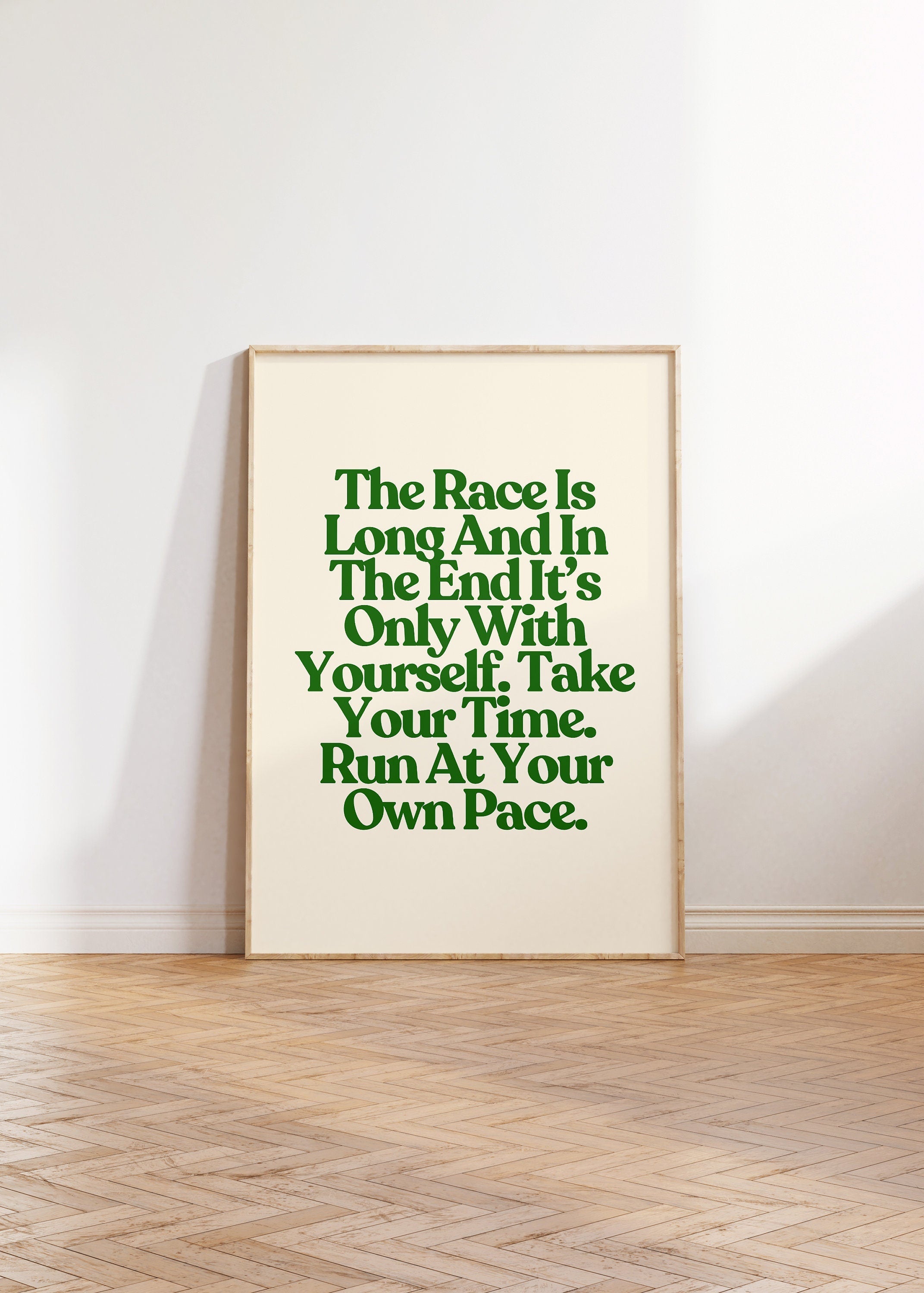 The Race is Long Digital Art Print