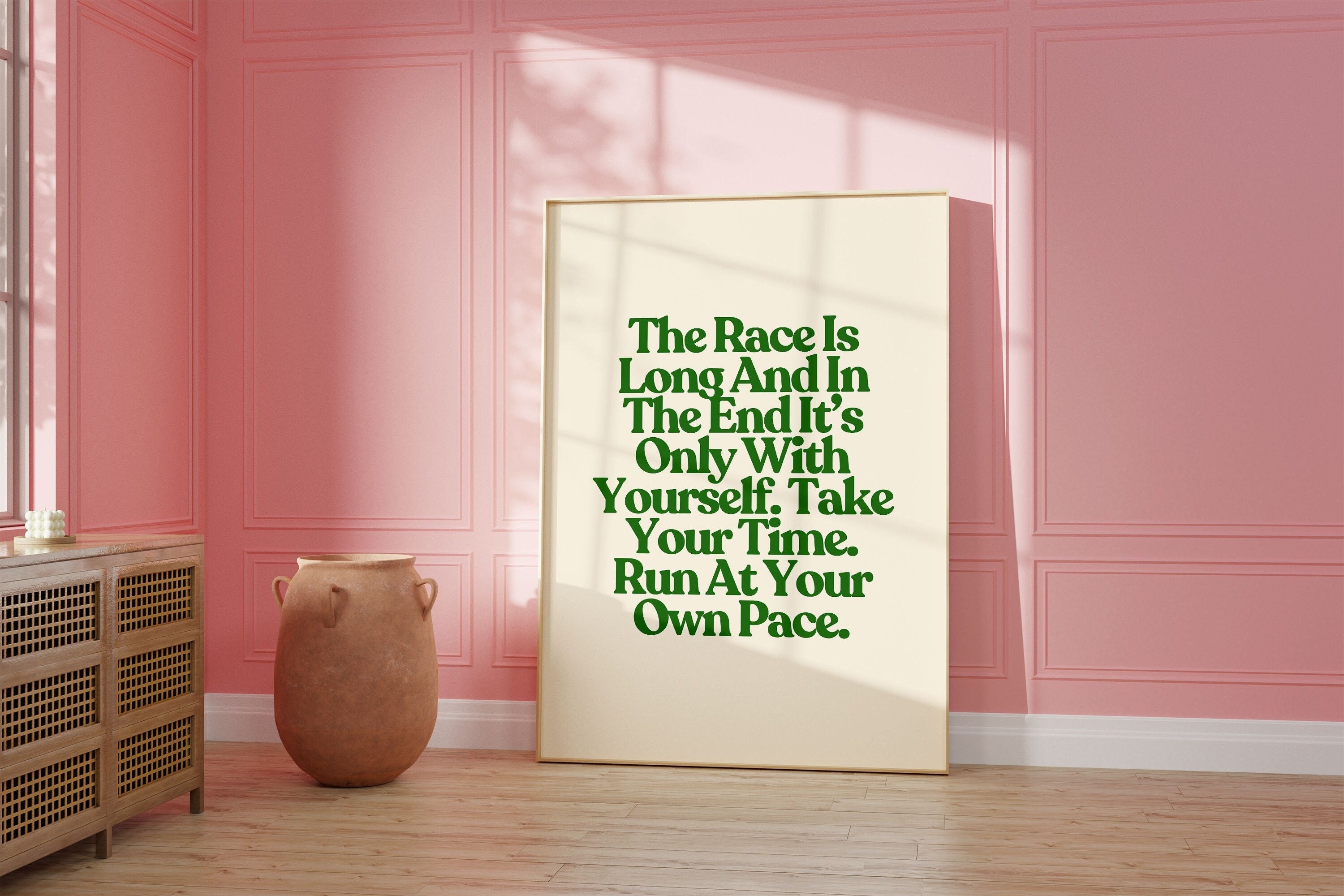 The Race is Long Digital Art Print