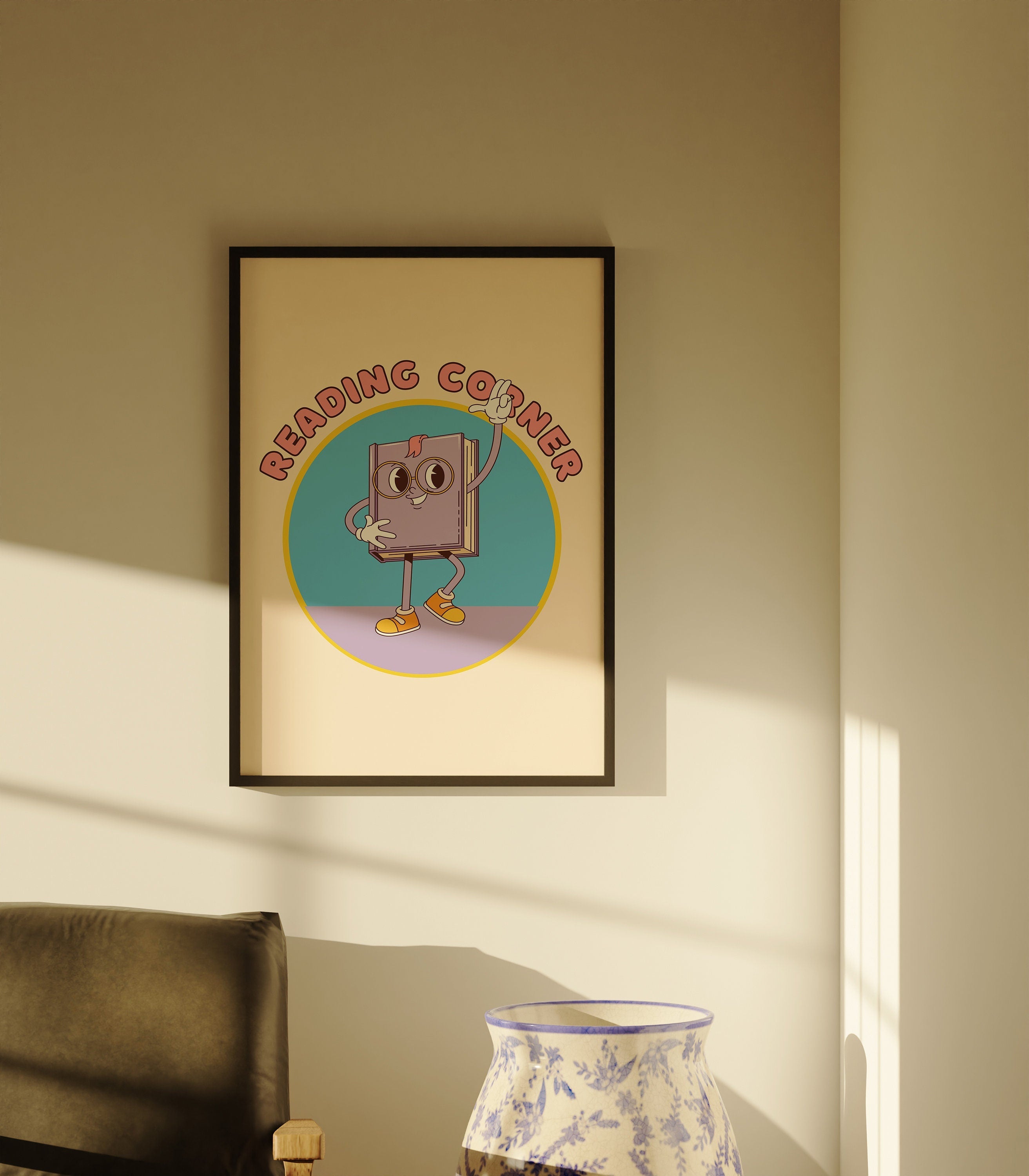 Reading Corner Digital Art Print