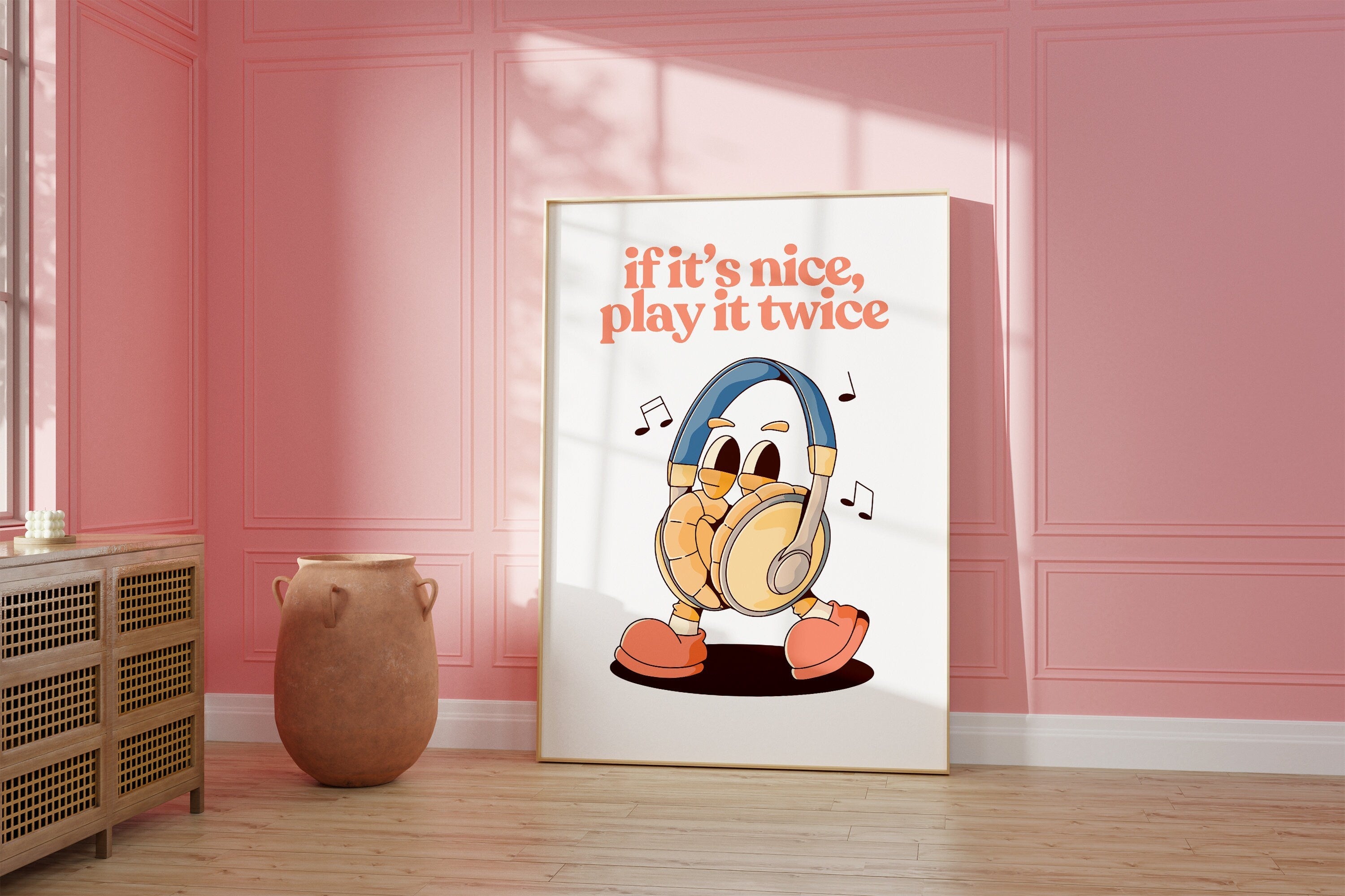 If It's Nice Play It Twice Digital Art Print
