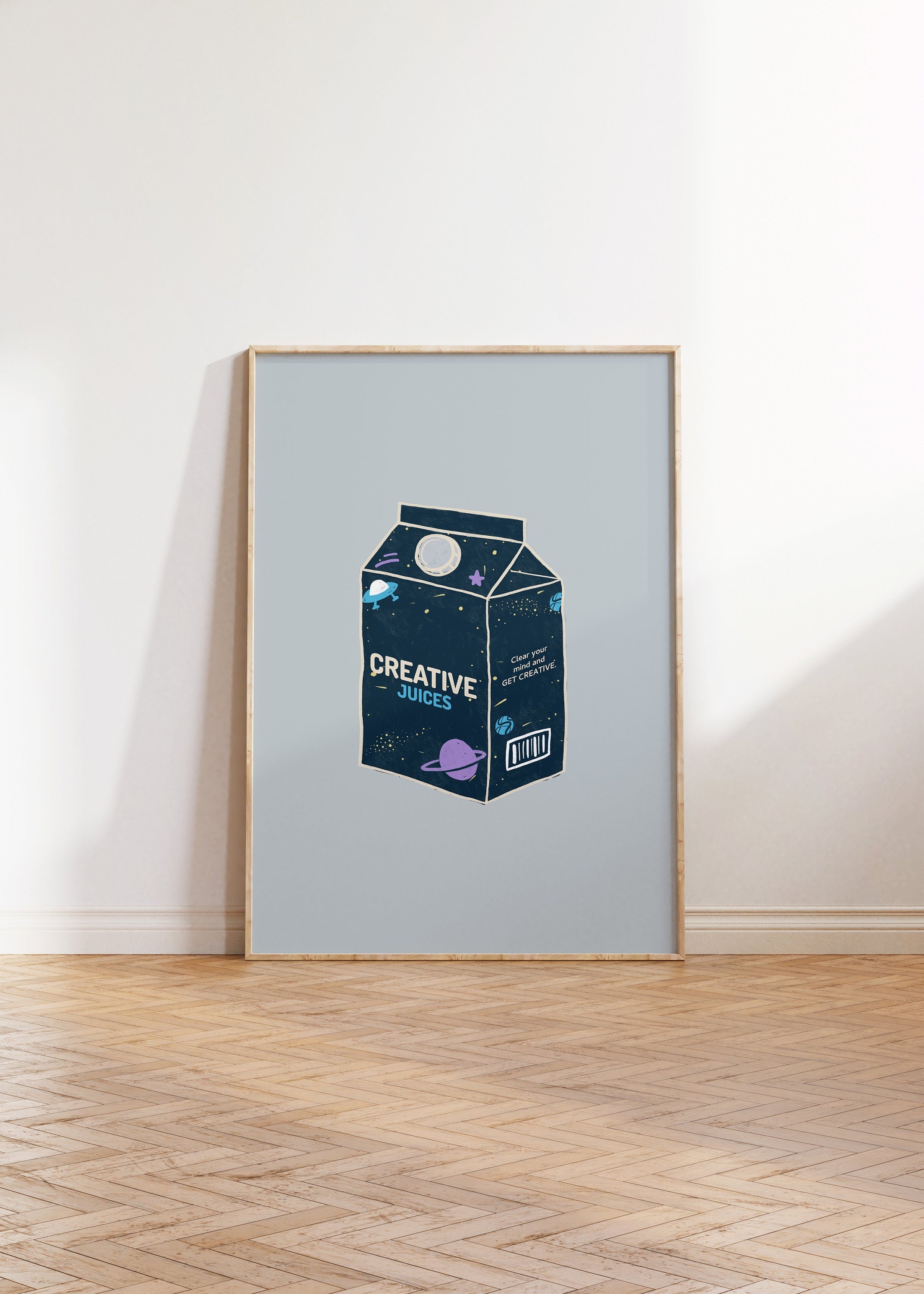 Creative Juice Box Digital Art Print