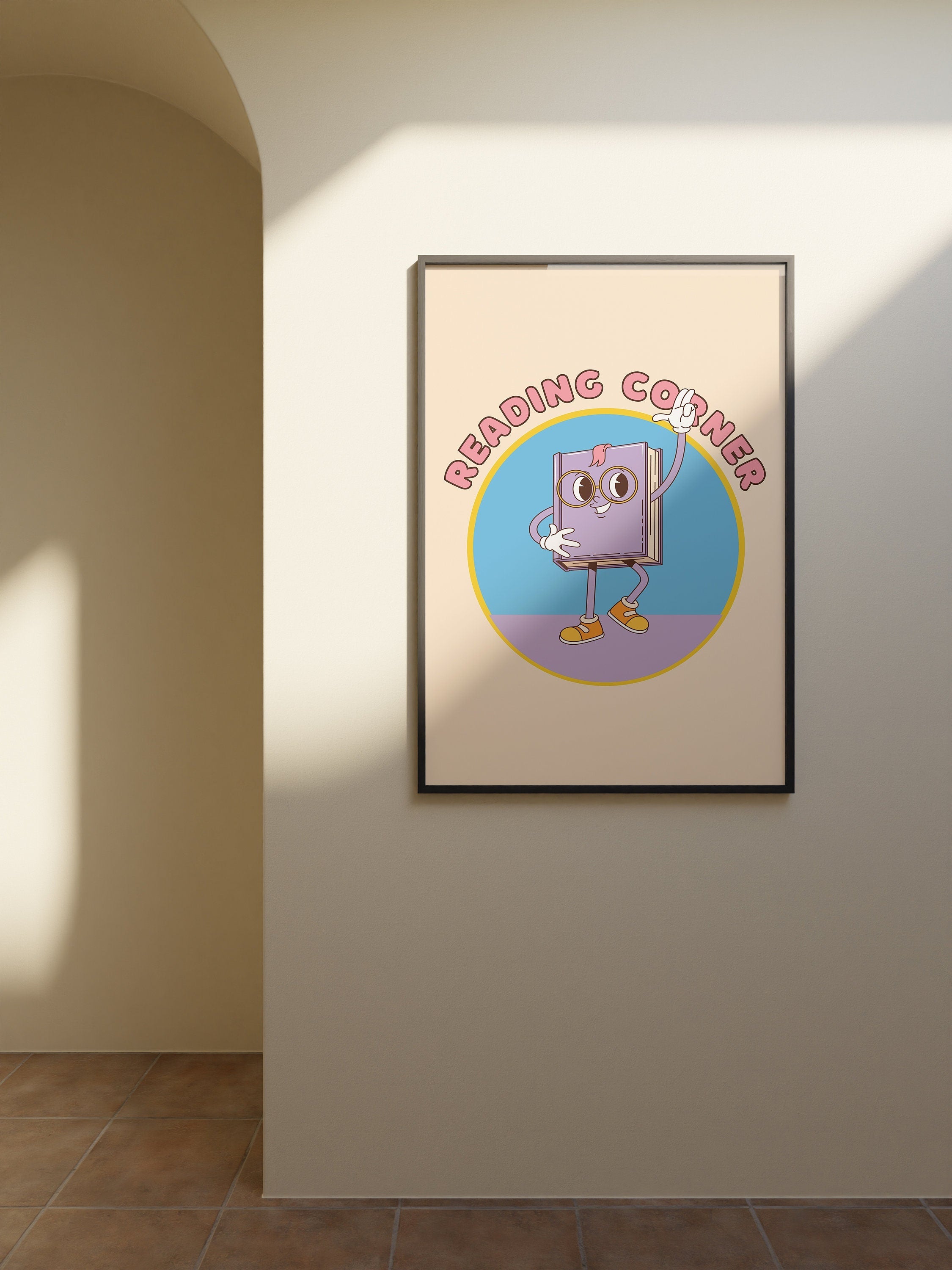 Reading Corner Digital Art Print