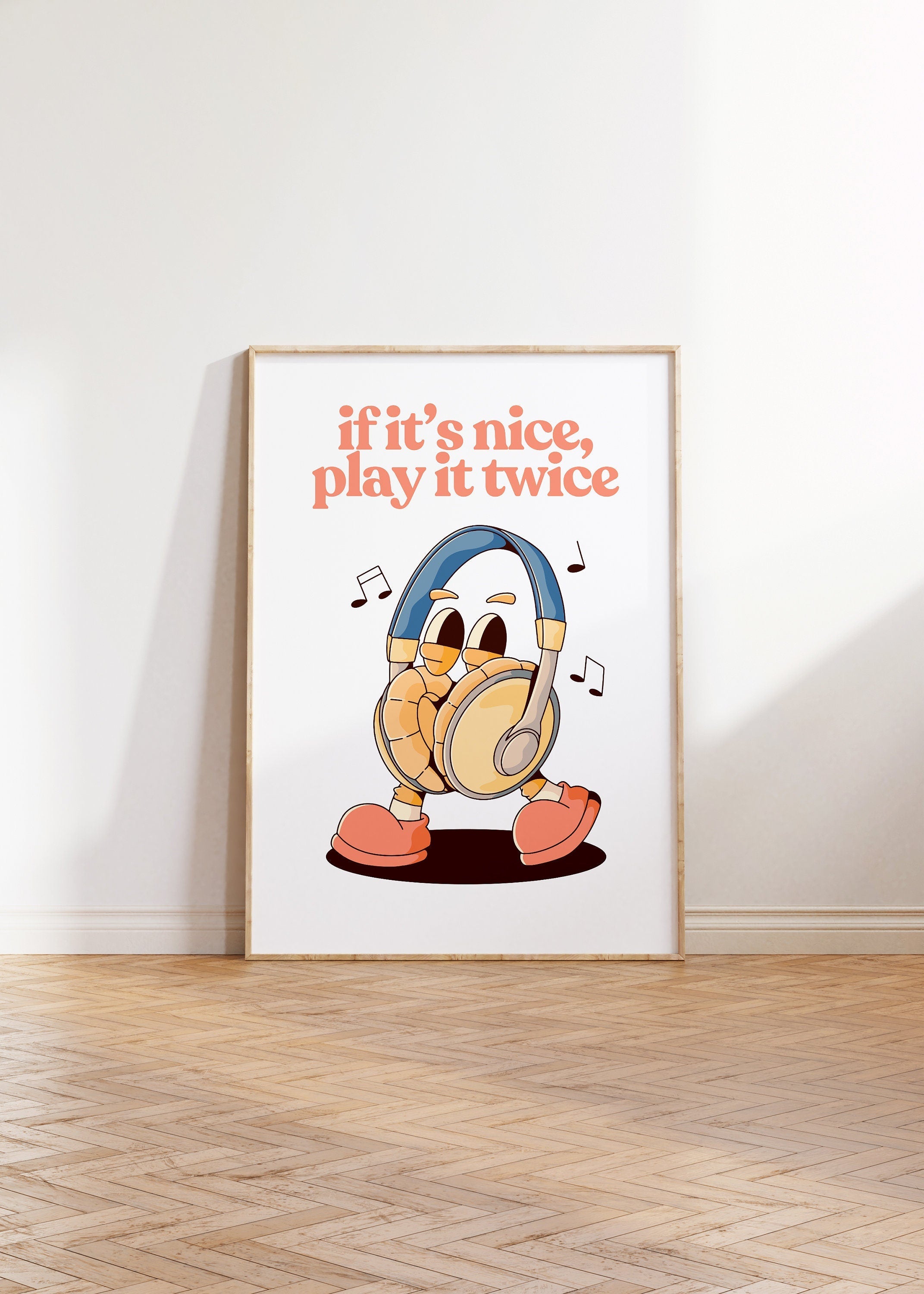 If It's Nice Play It Twice Digital Art Print
