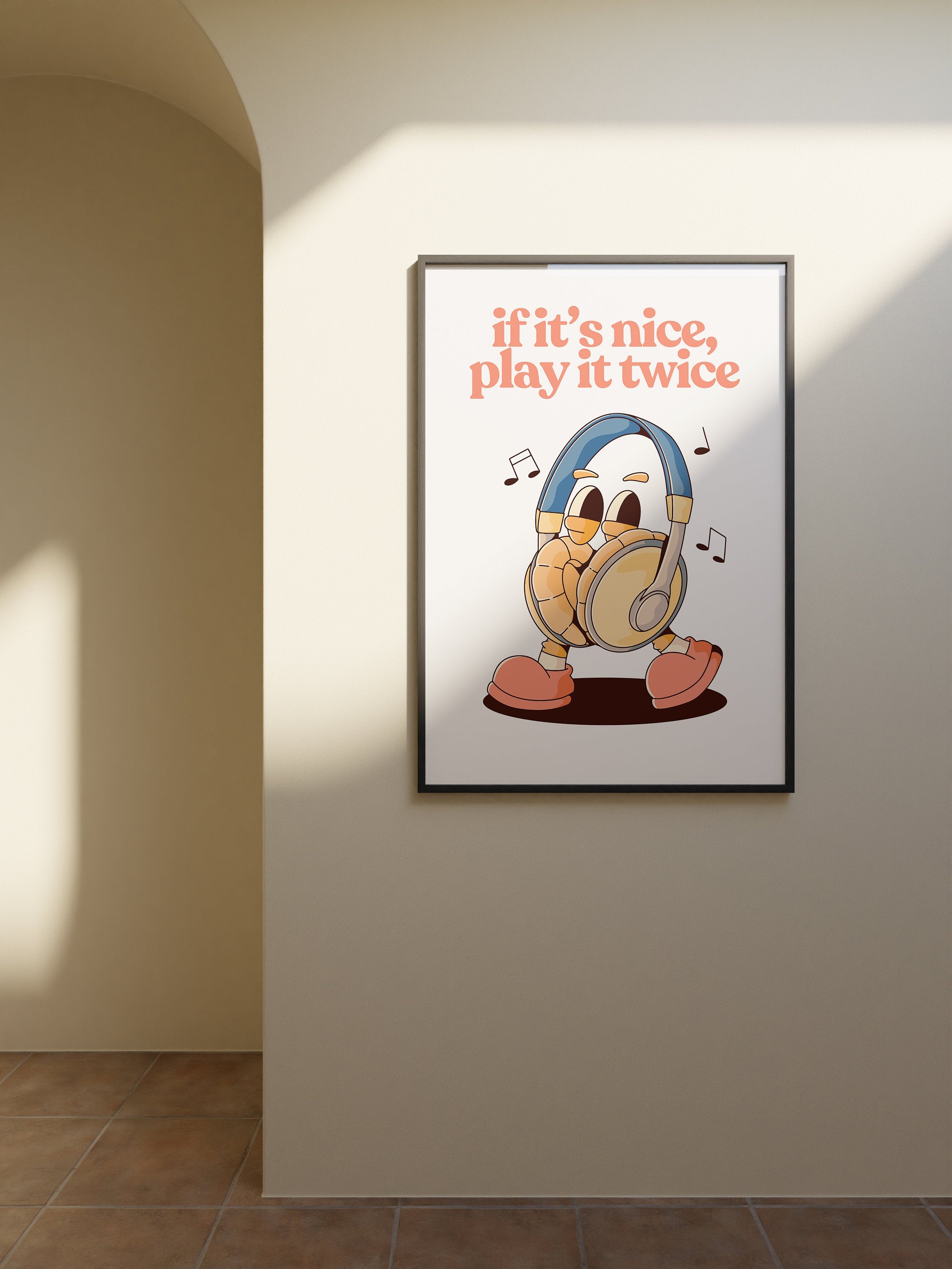 If It's Nice Play It Twice Digital Art Print