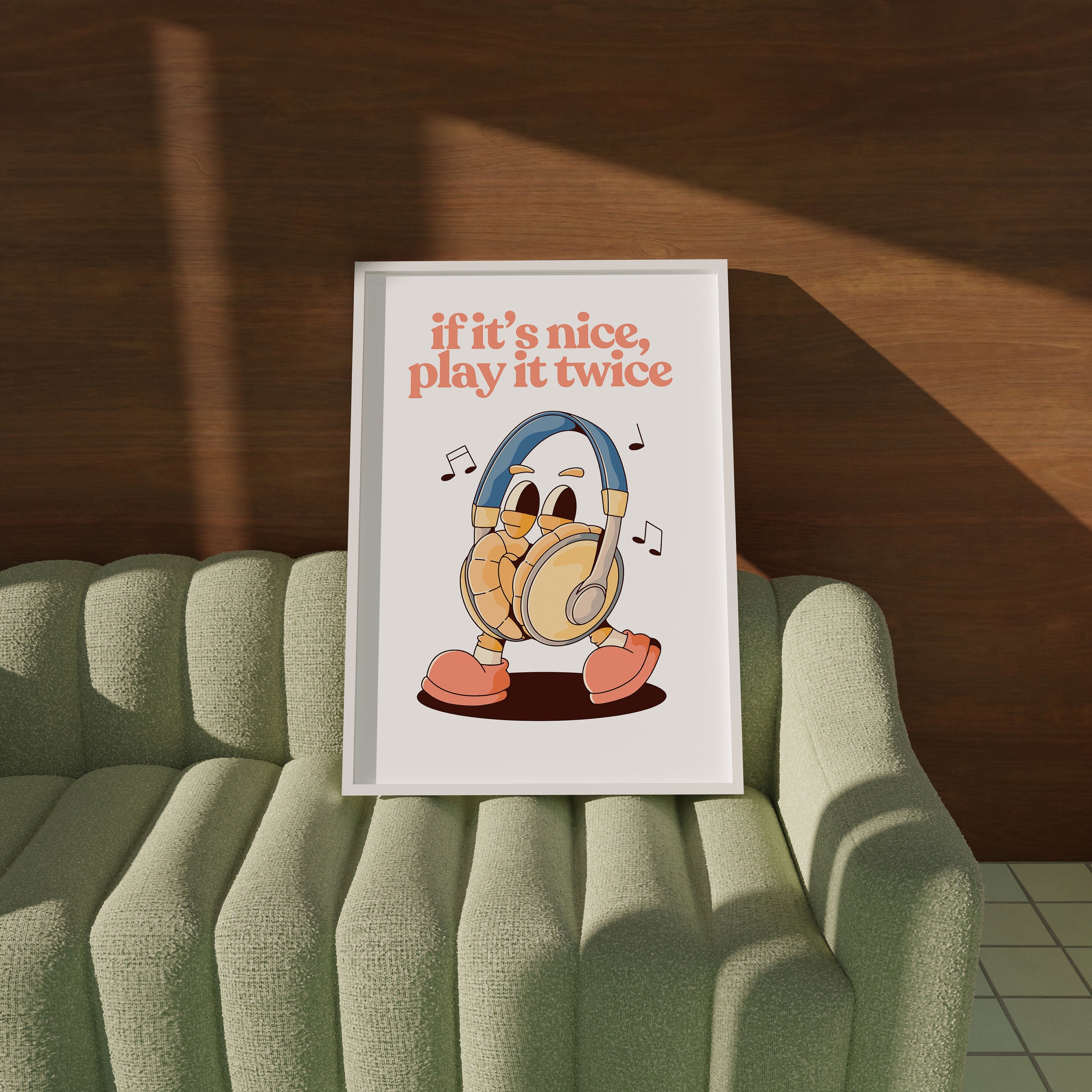 If It's Nice Play It Twice Digital Art Print