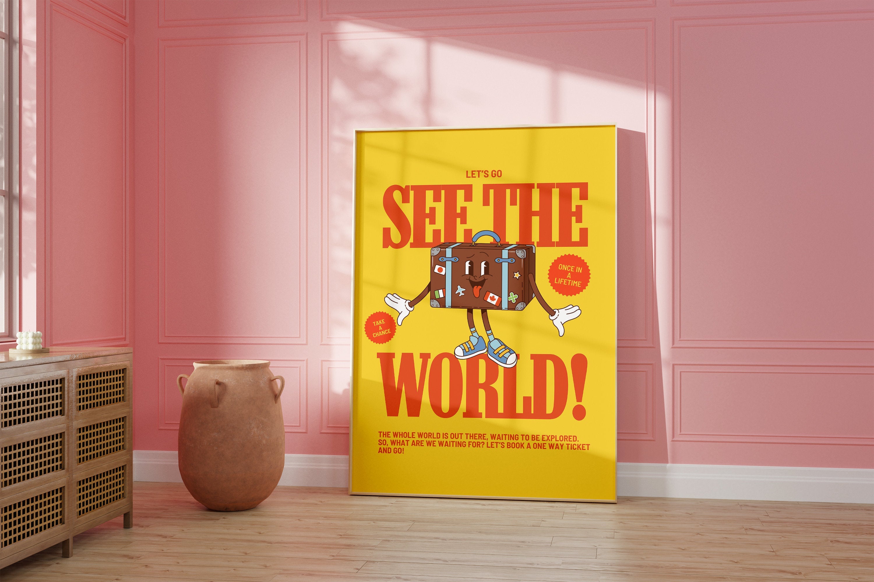See The World Digital Art Print