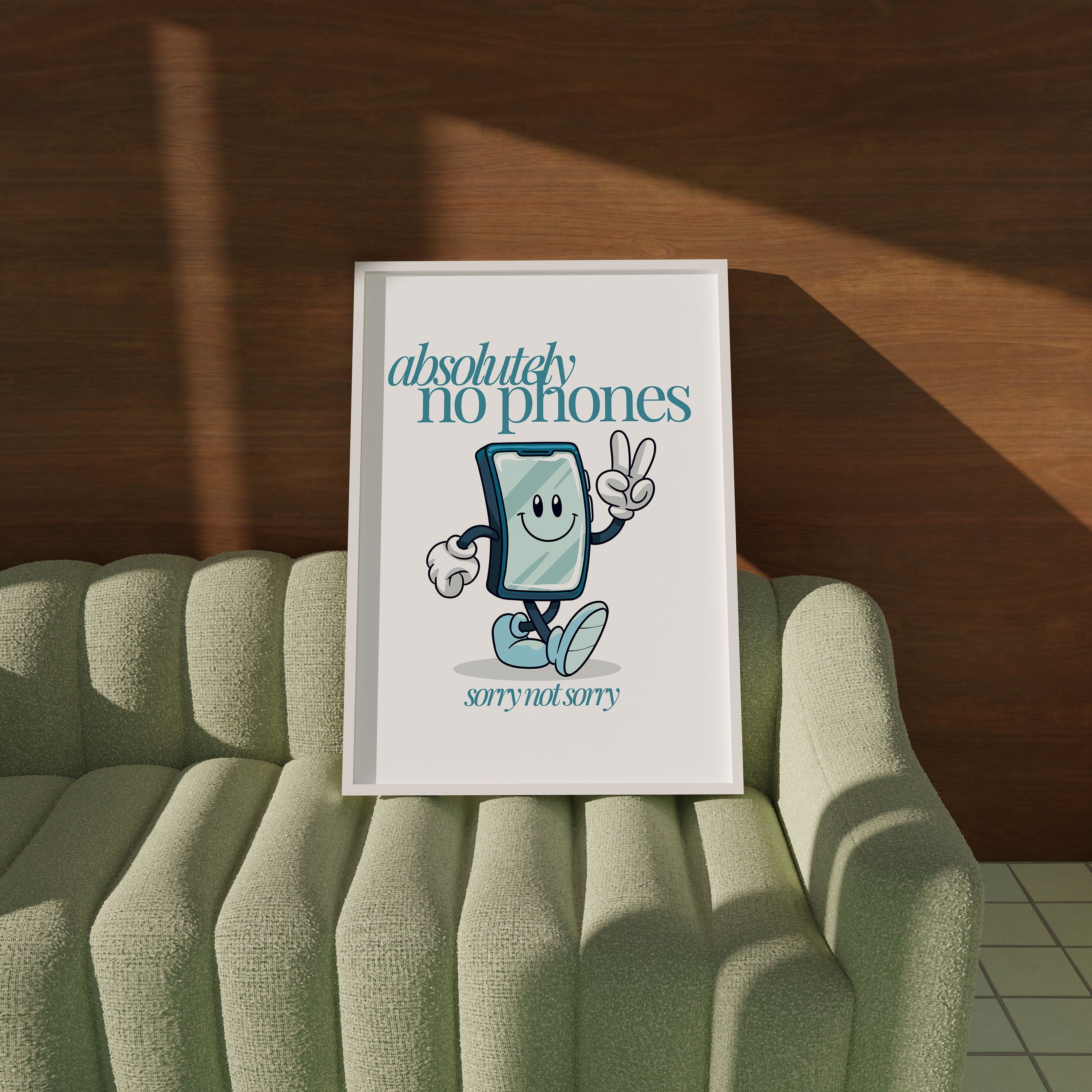 No Phones Digital Art Print
