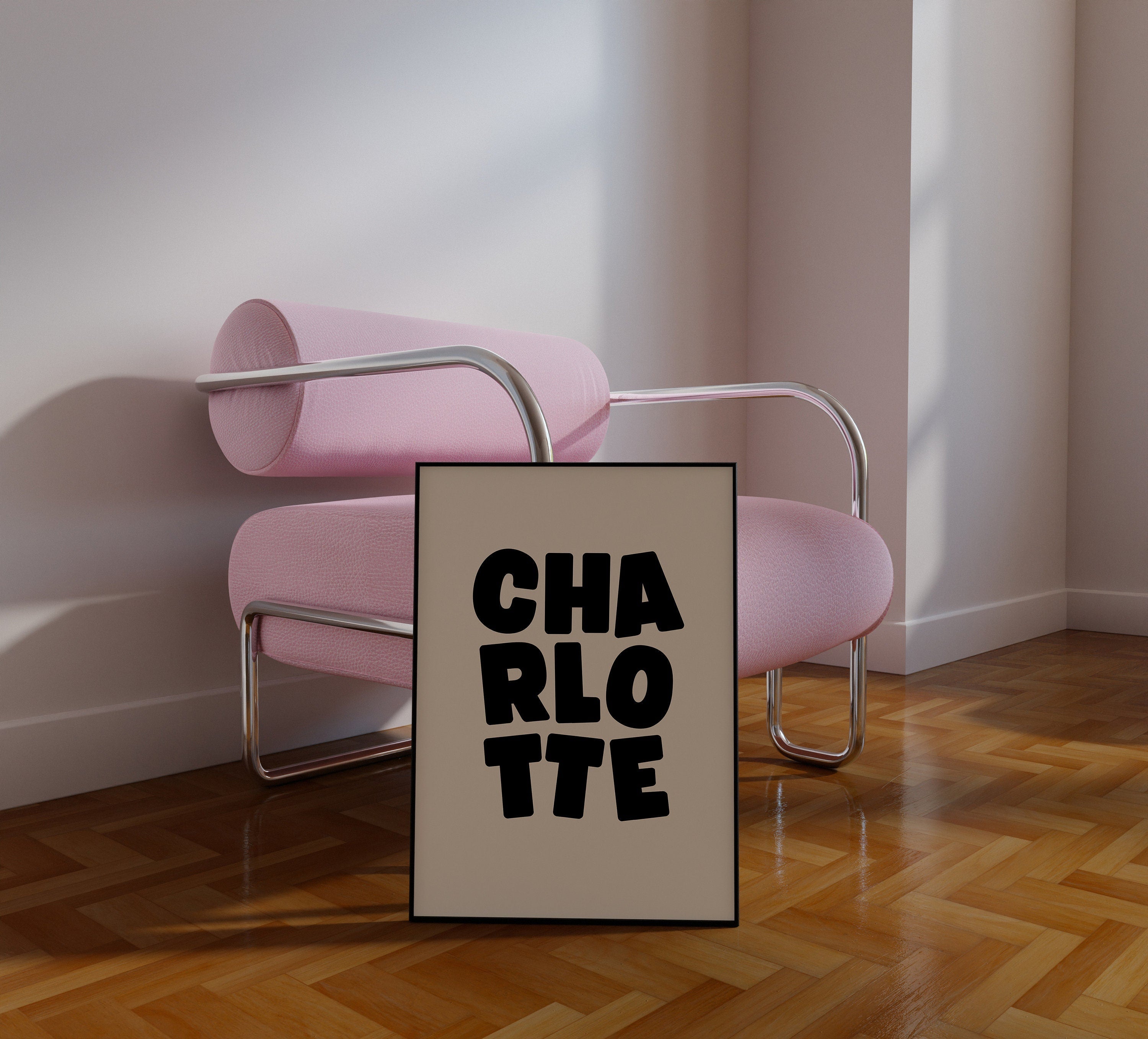 Charlotte Minimal Digital Art Print