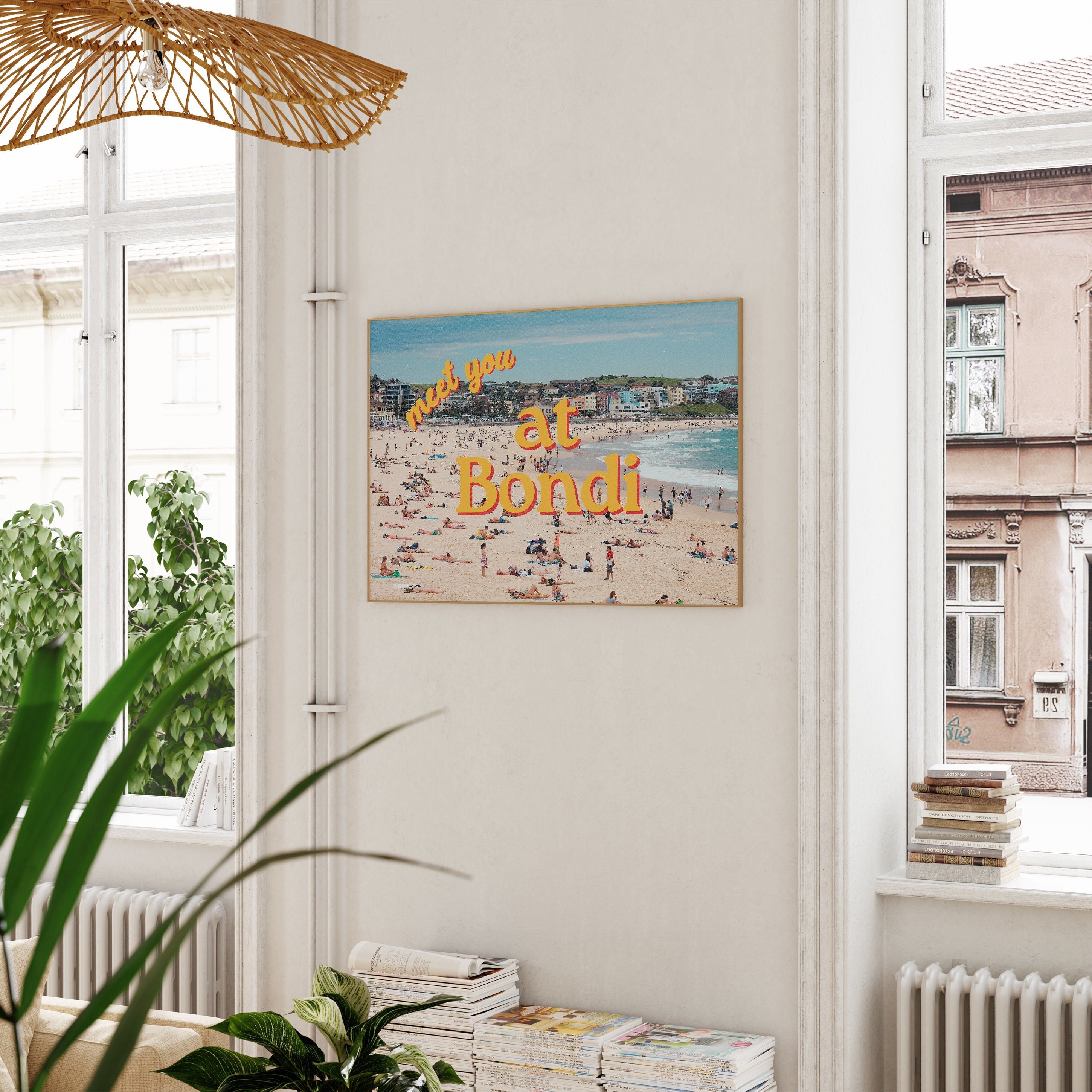 Australia Art, Bondi Posters, Digital Art Prints, Retro Beach Prints, Australia Photo Art, Bondi Art print, Trendy Art Print, Bondi Art