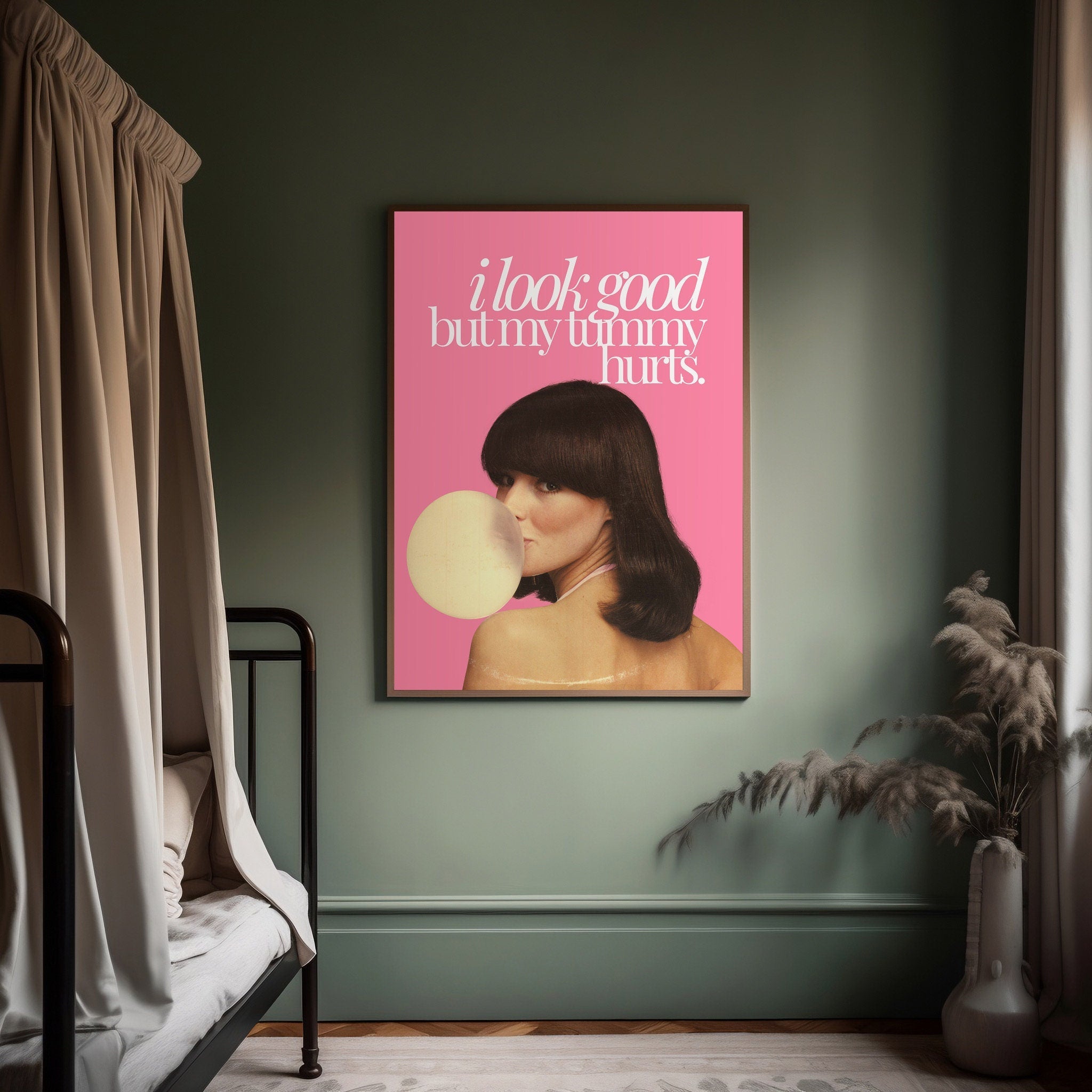 Pink Retro Pulp Gallery Wall Digital Art Prints