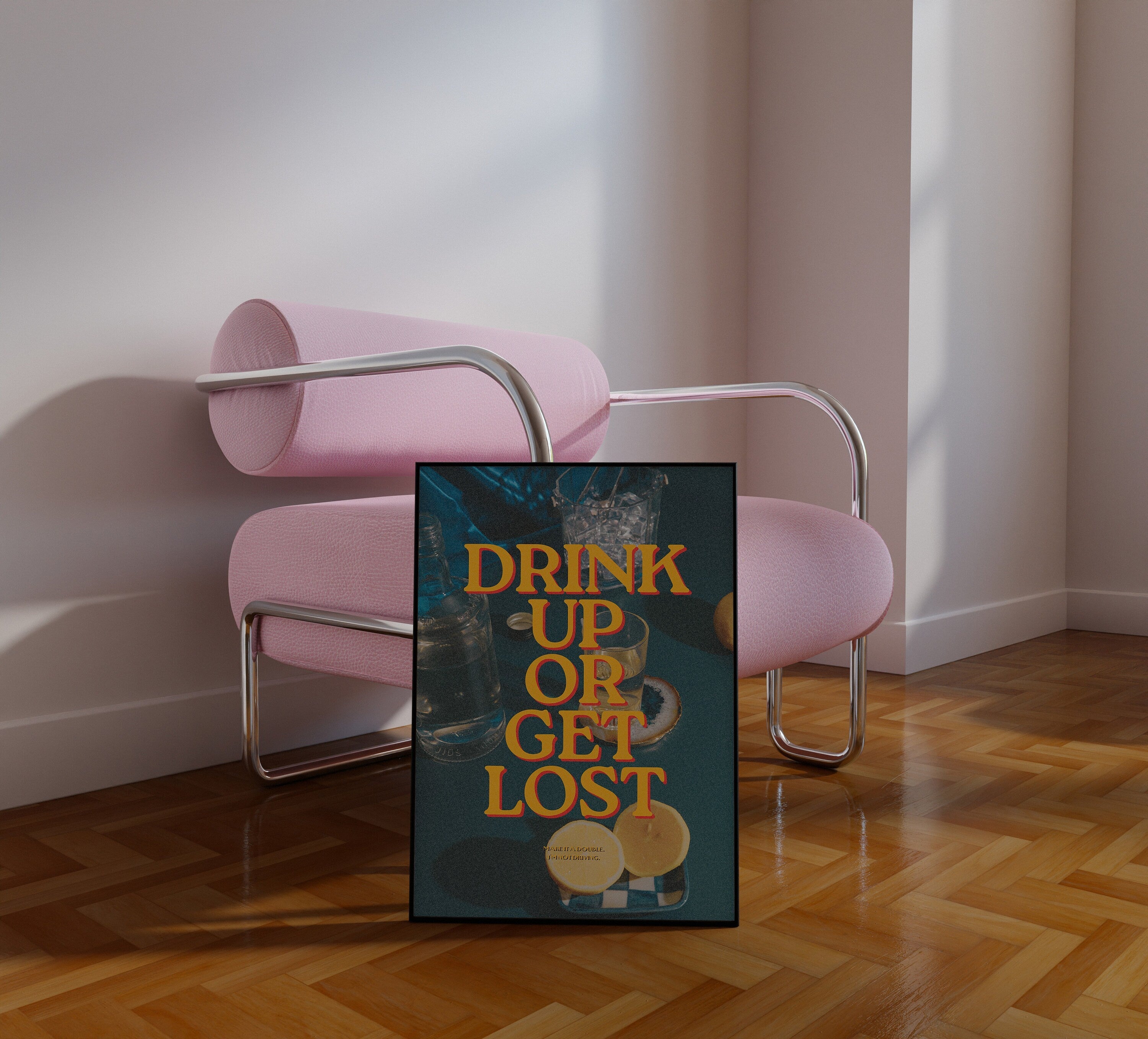 Happy Hour Print, Cheers Print, Bar Cart Wall Decor, Digital Download, Trendy Bar Kitchen Decor, Bar Cart Art, Happy Hour Wall Art