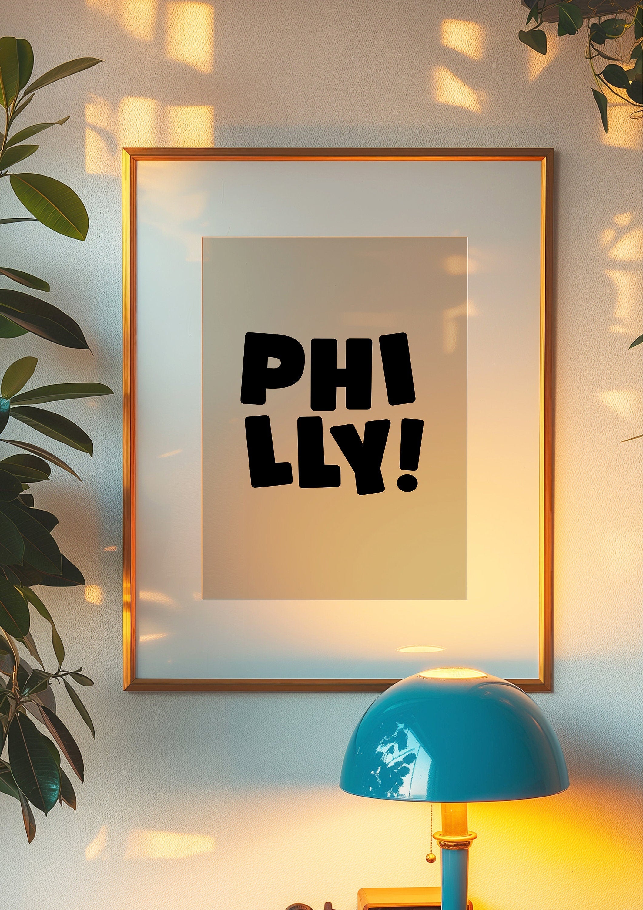 Philadelphia Art Print, Digital Art Download, Black Philly Wall Art, Cute Trendy Art, Philly Posters, Philly Wall Poster, Beige Posters