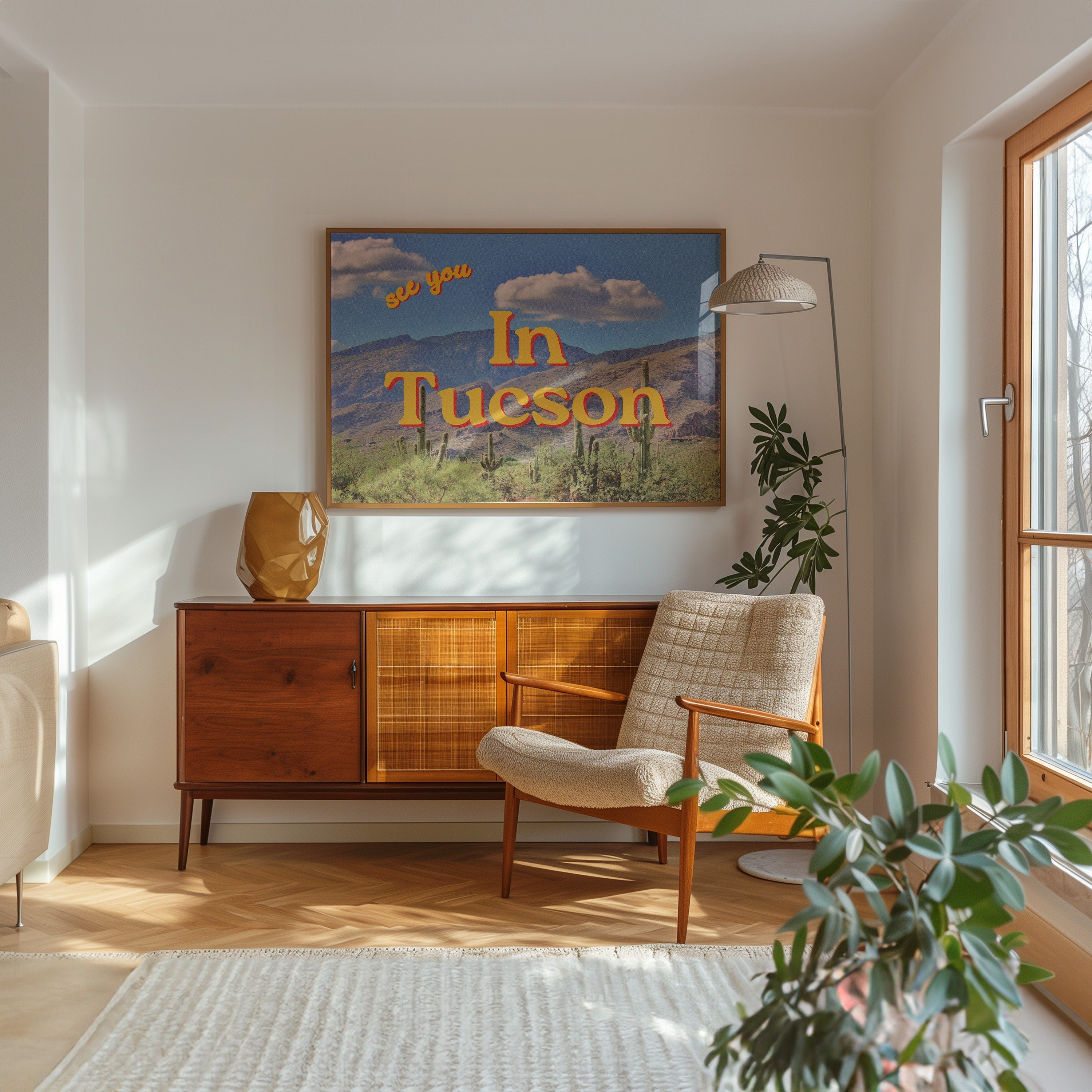Grainy Retro Print,College Apartment Art,See you in Tucson, University of AZ art, UofA Photo Art, Arizona Art print, UofA posters