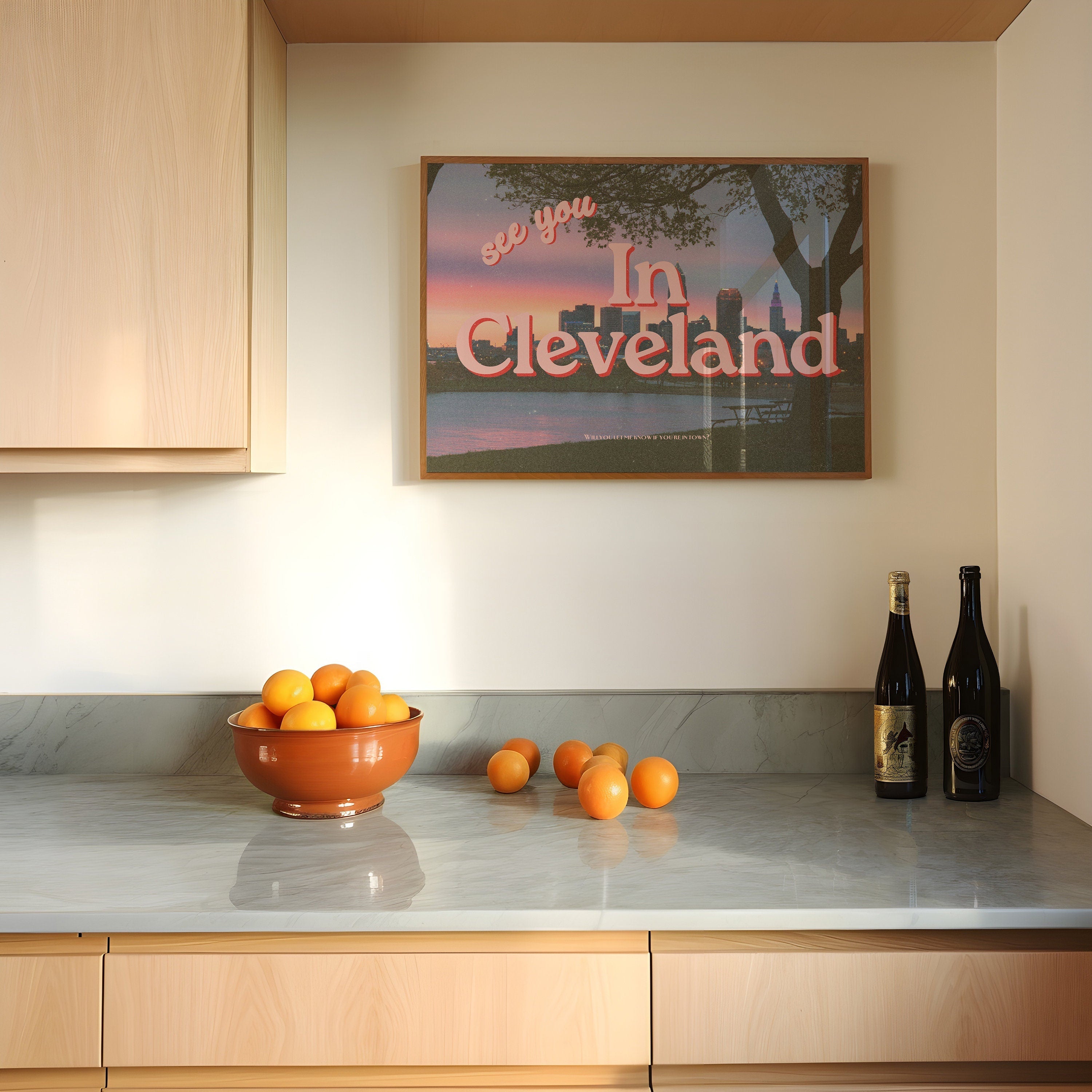 See you in Cleveland Retro Photography Horizontal Digital Art Print