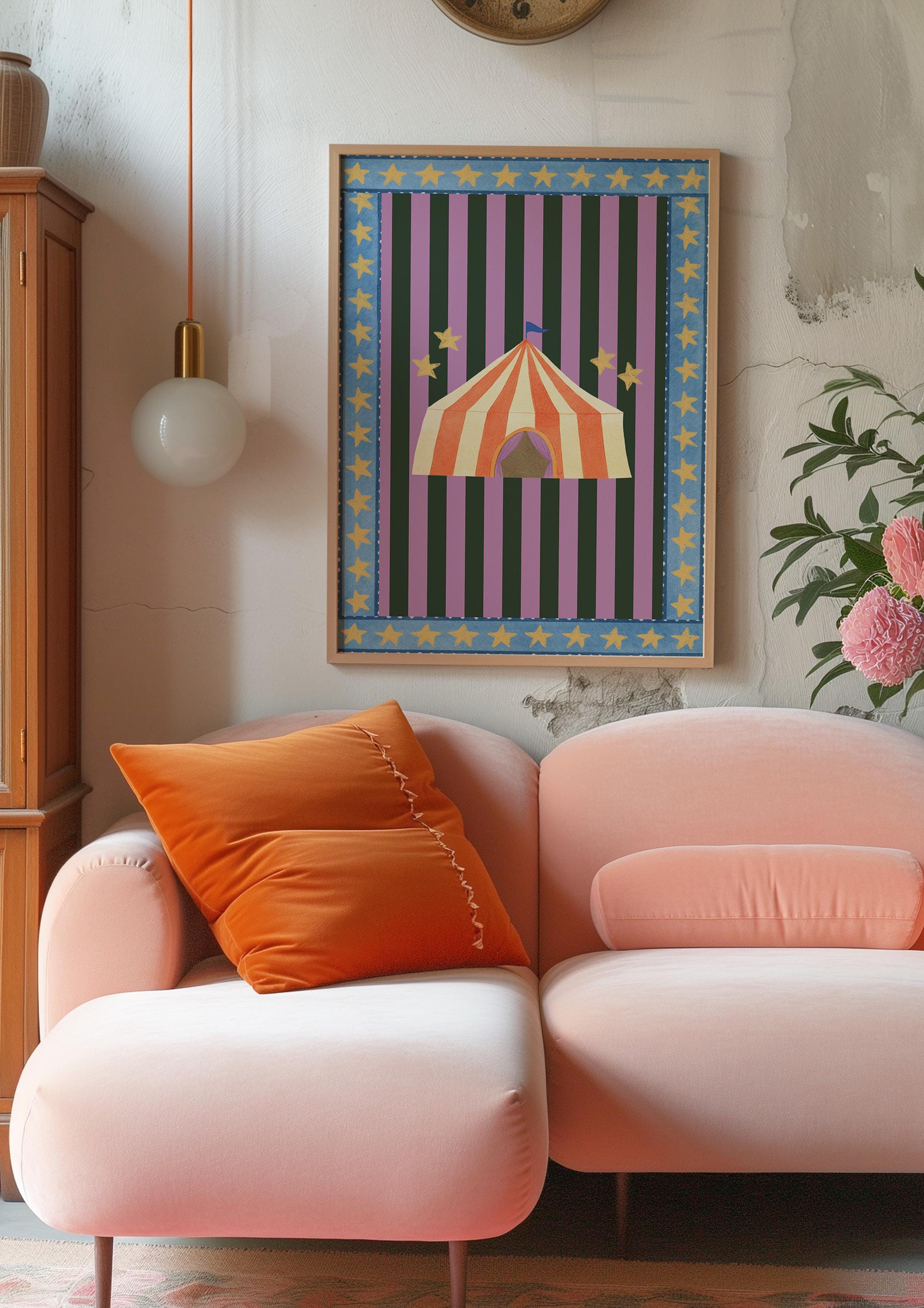 Circus Tent Digital Art Print