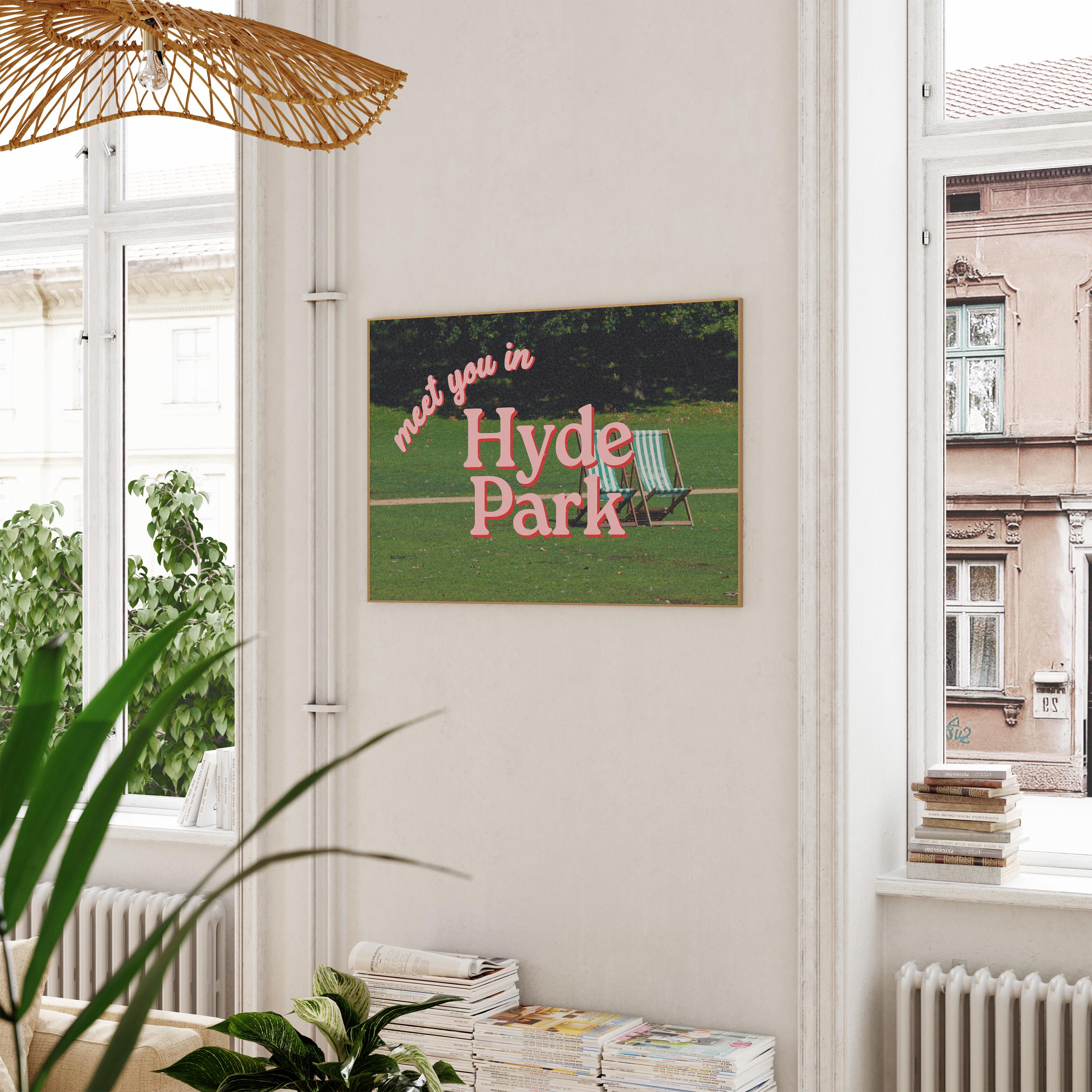 London Art Print, London Poster, See you in London, Retro Photo Print, London Photo Art, London Downloads, Trendy Art Print, Hyde Park