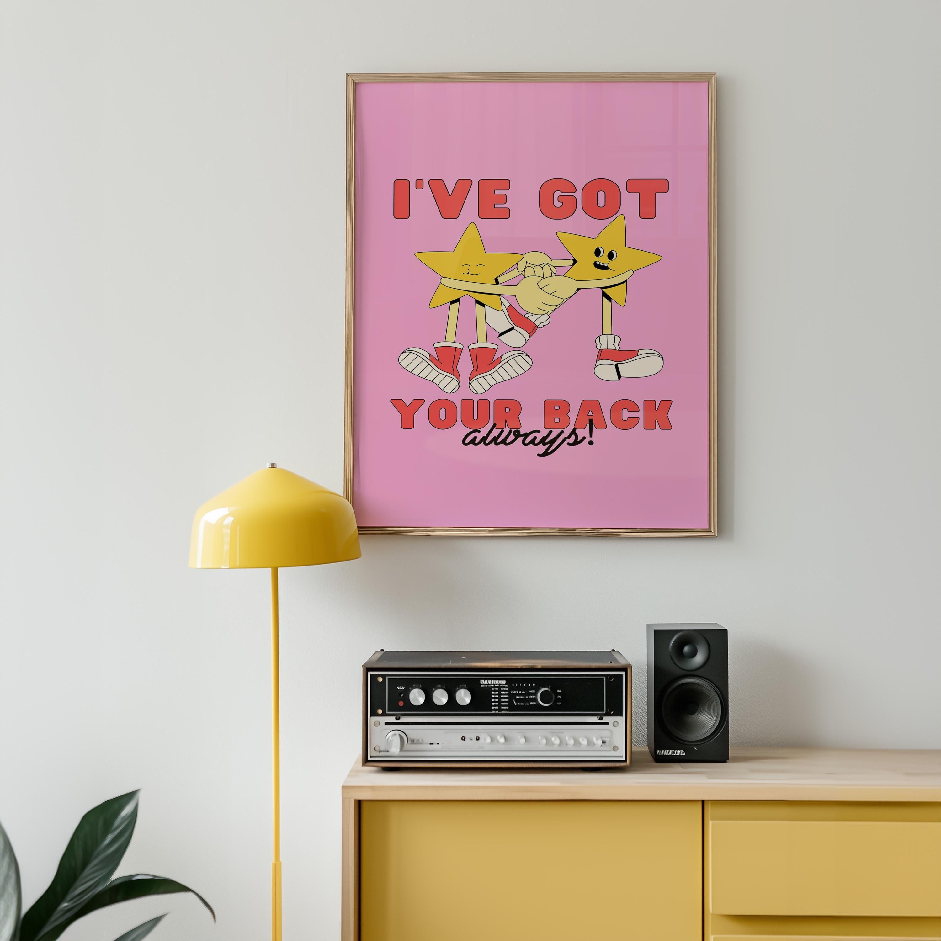 I Got Your Back,Star Art Print,Science Classroom,Printable Wall Art,Classroom Poster,Digital Prints,School Poster,Kids Room Decor,Kid Poster