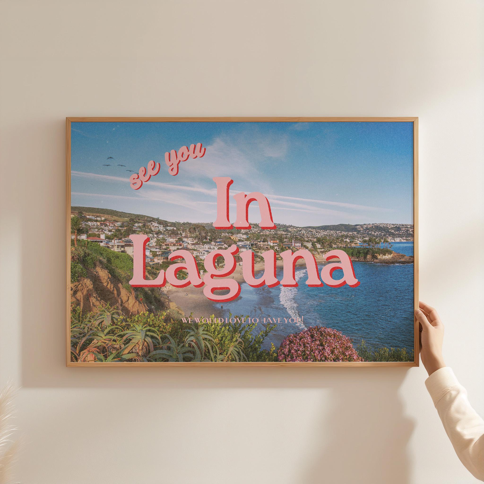Laguna Beach Wall Art, Laguna Beach Art, Laguna poster, Laguna Beach Print, California Art Print, Vintage Photograph Art, Beach Art Print