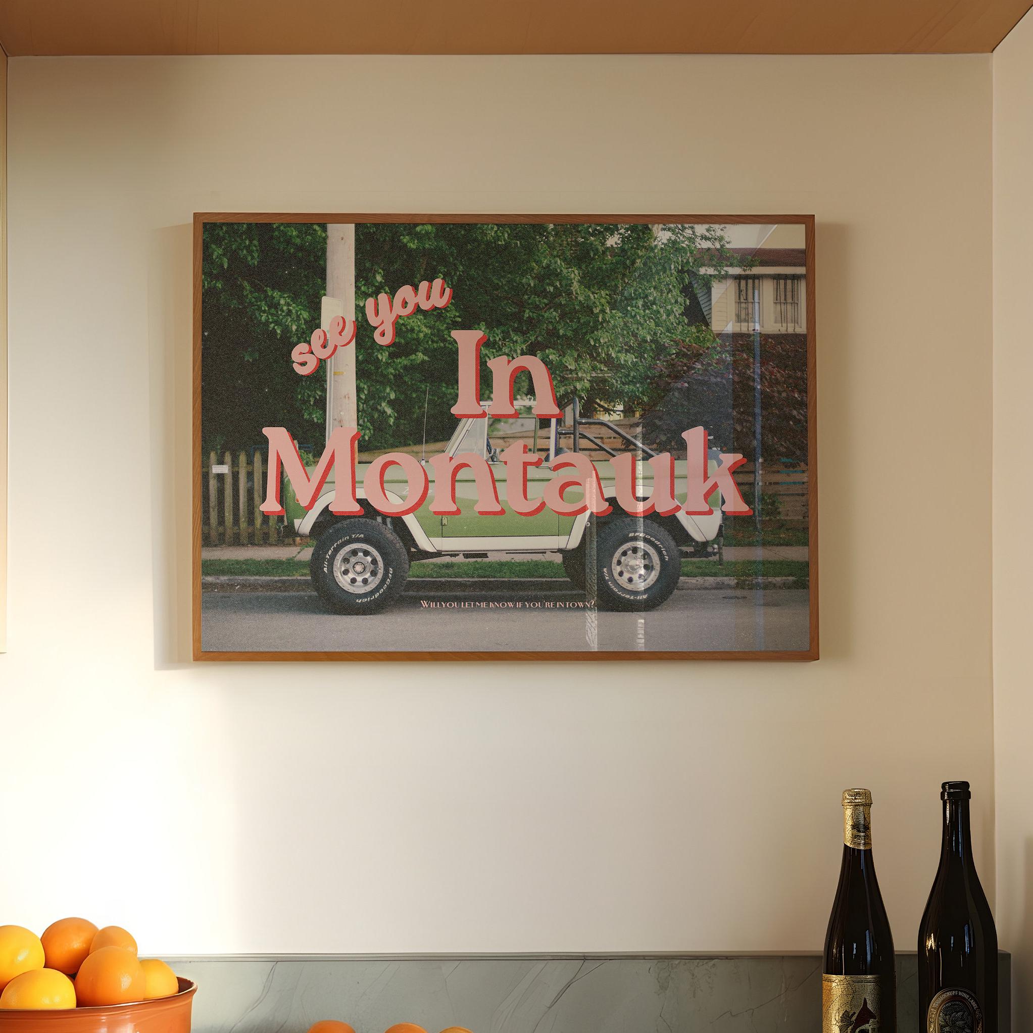 Montauk print, hamptons posters, hamptons art prints, montauk poster, new york poster, long island art, gs print shoppe, montauk art