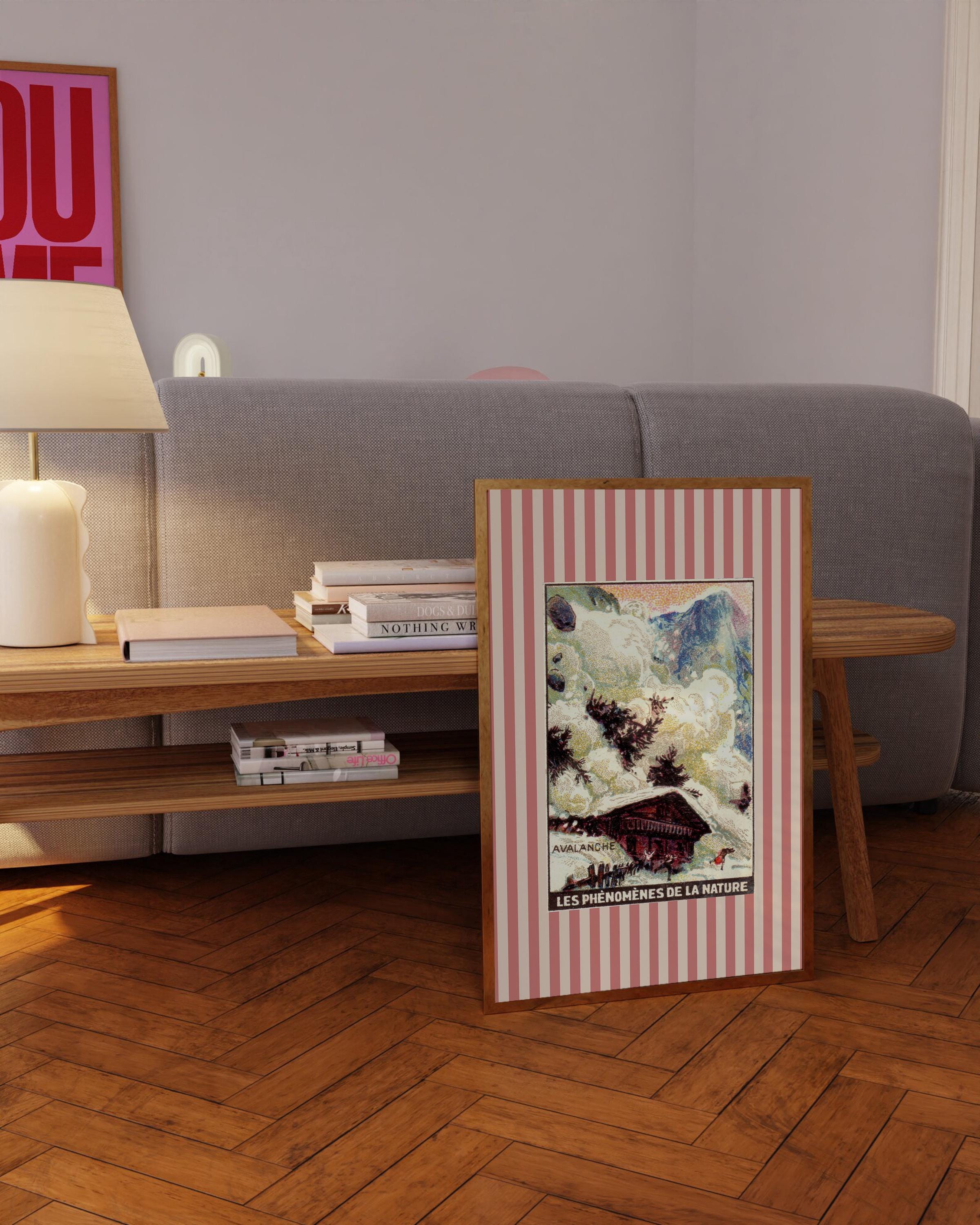 Girl's Room Print, Nursery Decor, Striped Print, Trendy Decor, Colorful Wall Art, Vintage Decor, Grandmillenial Coquette, GS Print Shoppe