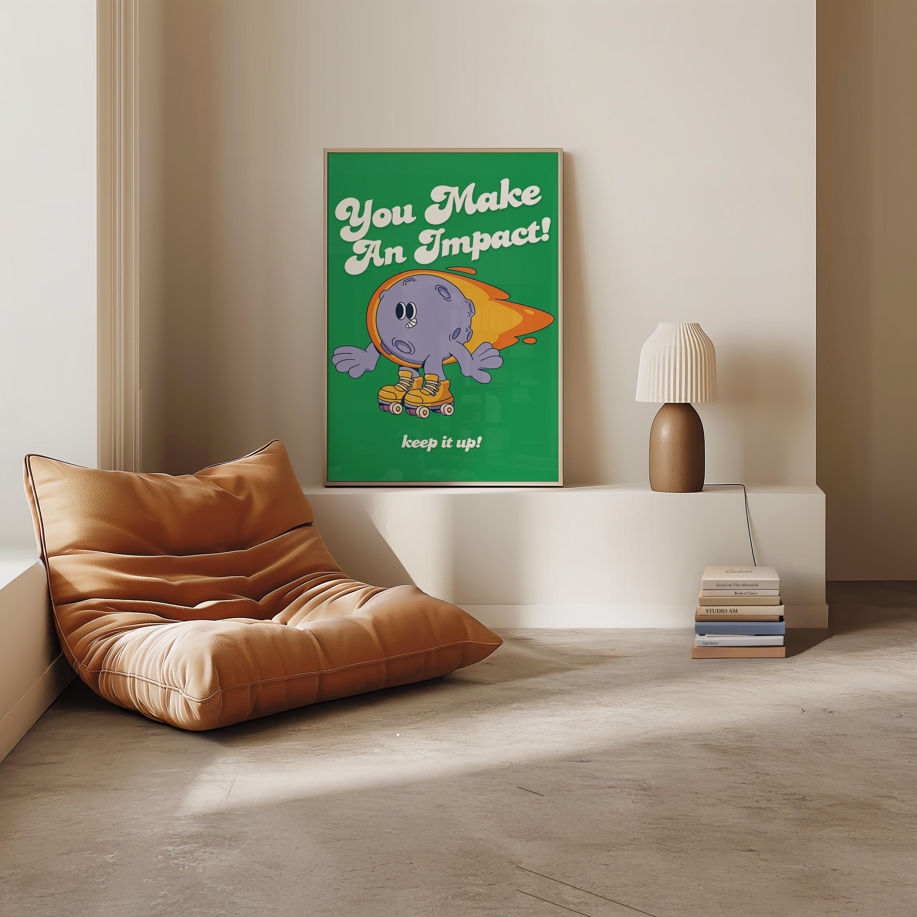 Classroom Art, Kids Room Art, Downloadable Print, Cartoon Art Print, Planets Cartoon Art, Trendy Posters, Outer Space Art Print, Digital Art