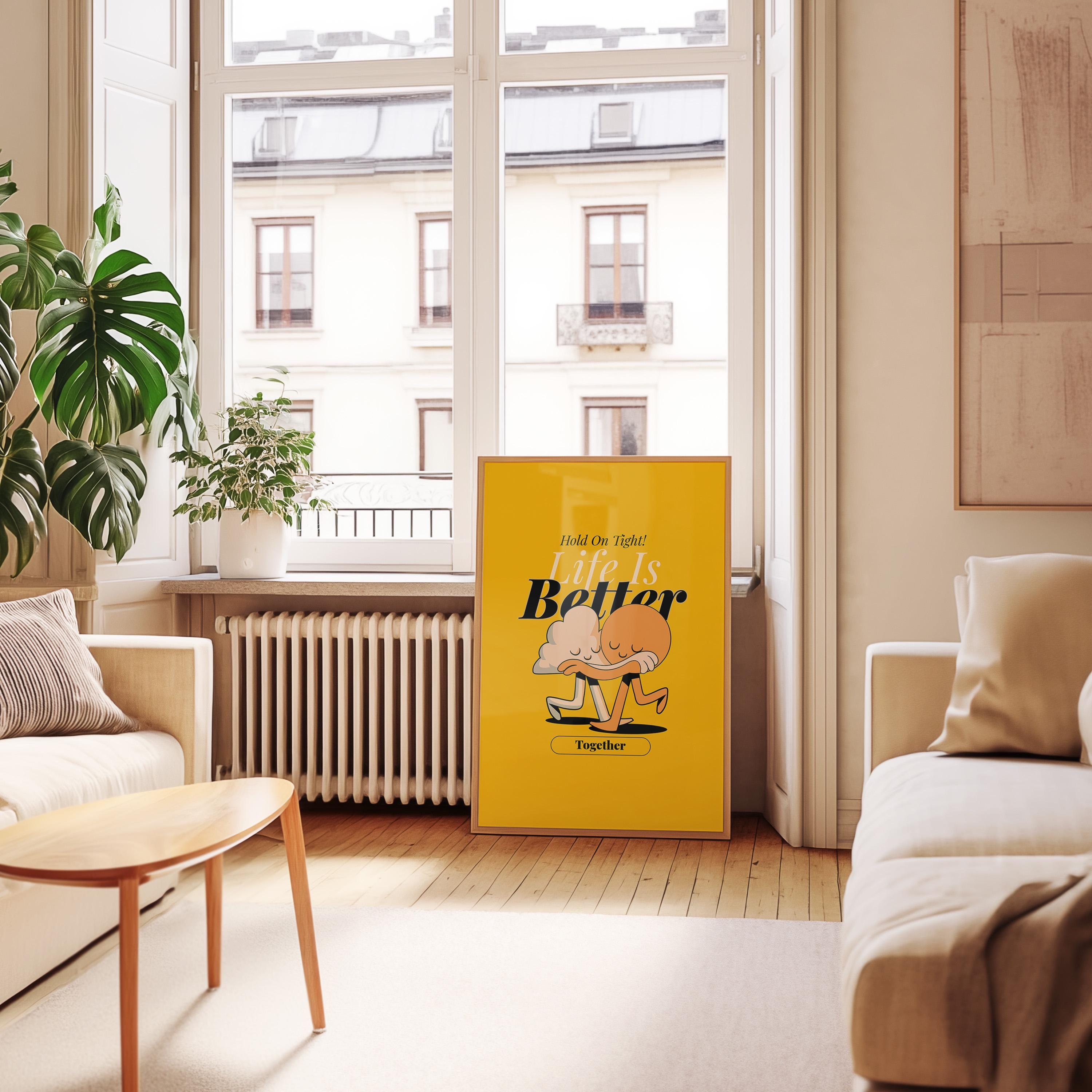 Retro Wall Print Quote, Digital Download Print, Classroom Decor, Positive Affirmations Print, Trendy 70's Poster, Cute Nursery Poster