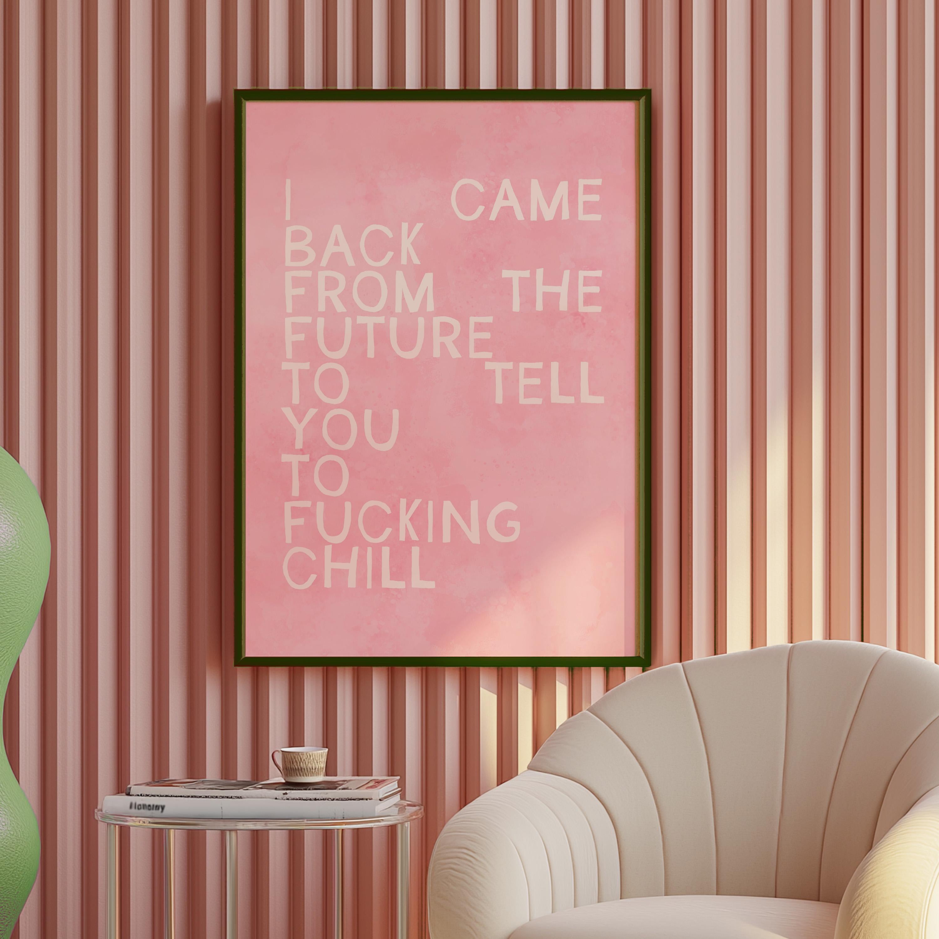 Apartment Wall Art, Girl Decor, Typography Print, Living Room Decor, Girly Bedroom, Pink Print, Painted Typography Art, Girly Wall Art