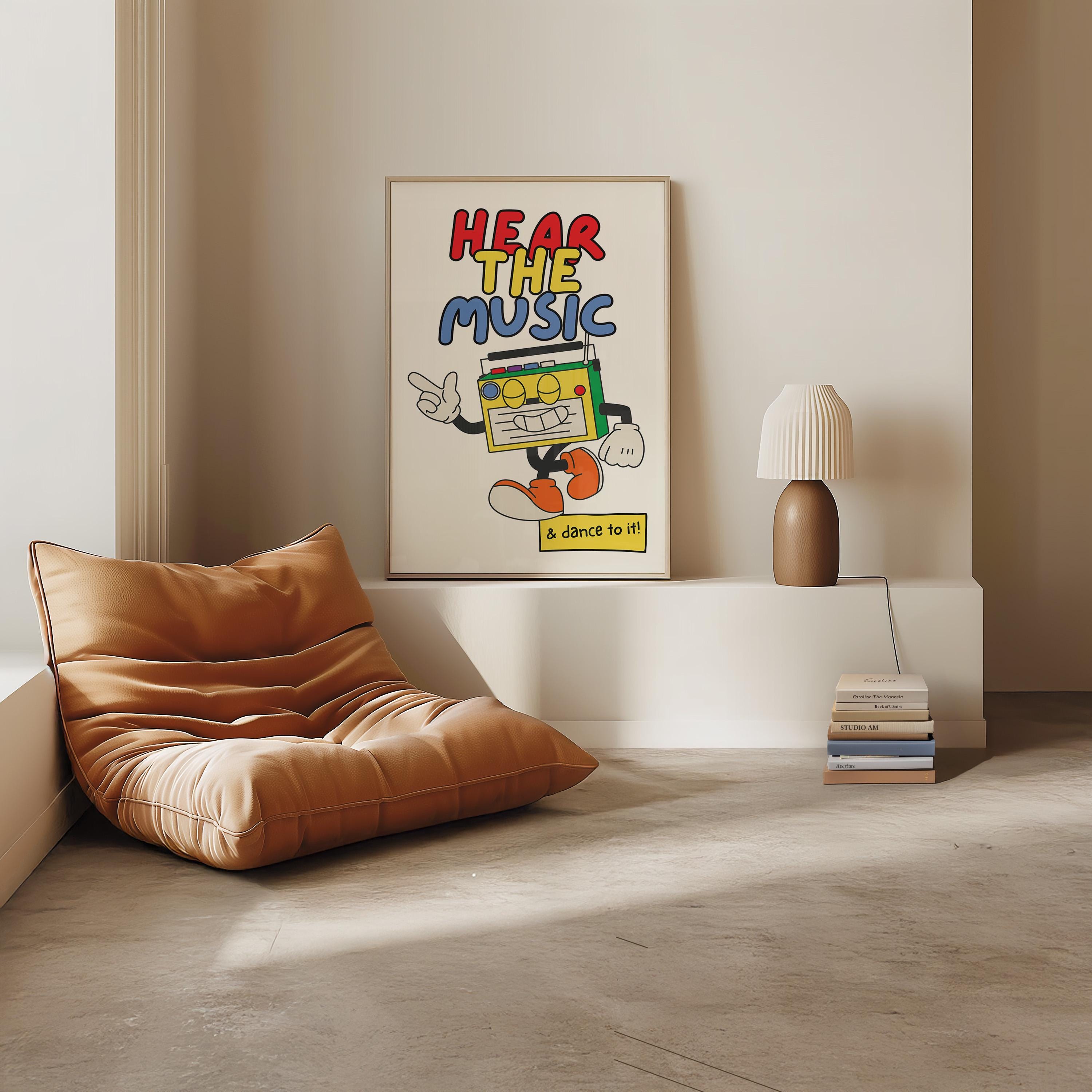 Music Art Print, Music Class, Classroom Decor, Cute Kids Decor, Kids Room Art Print, Digital Downloads, Music Kids Decor