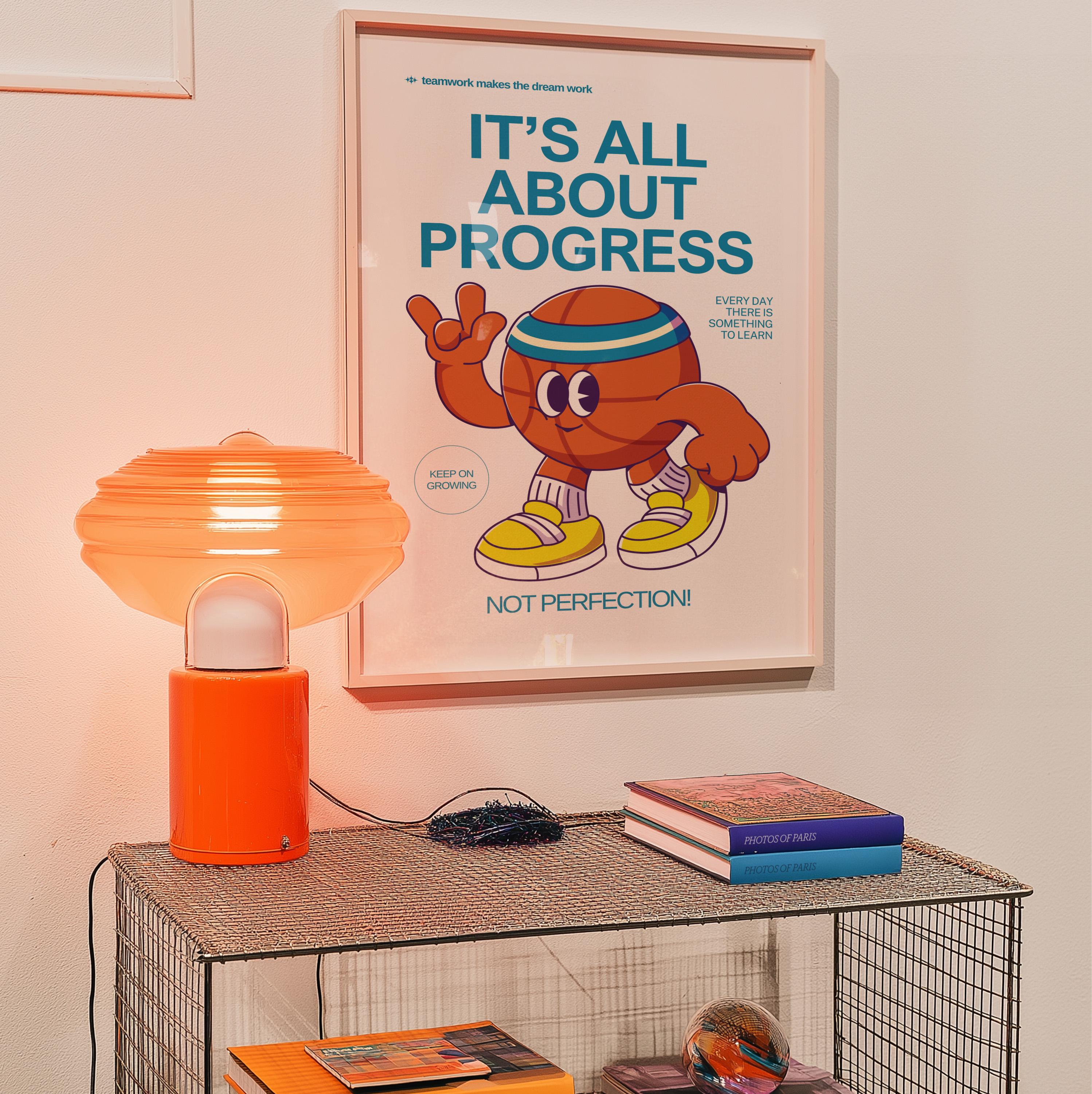 Retro Basketball Sports Prints, Sports Art Poster, Wall Prints, Basketball Decor Gift for Sports Lover Wall Art, Classroom teamwork art