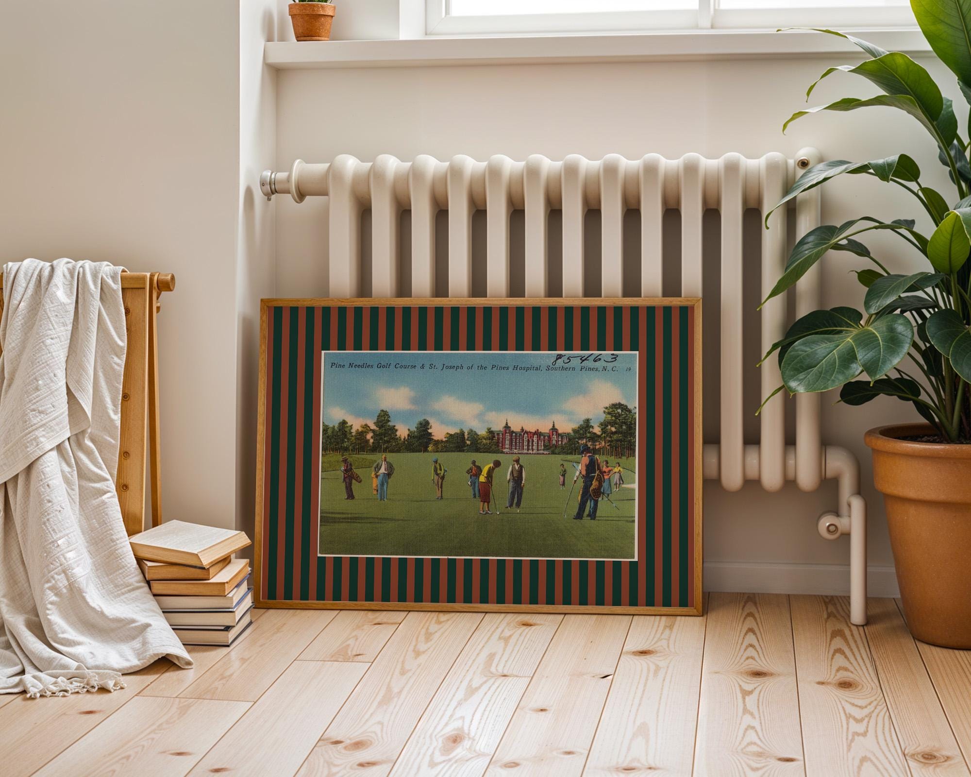 Set of 4 digital art prints, Golfers Print, Retro Gift for Golfer Dad, Horizontal Vintage, Office Decor, Golf Poster, Masters Art Print