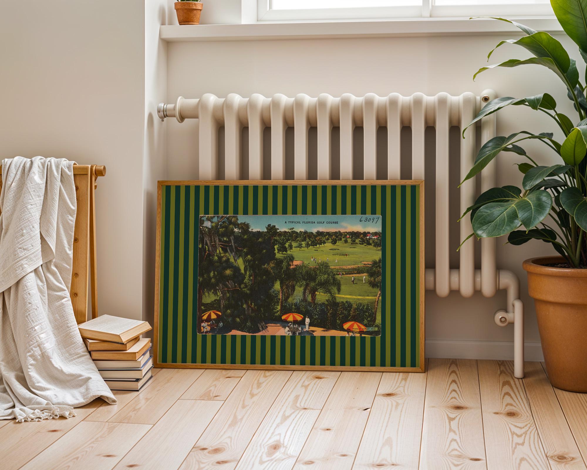 Set of 4 digital art prints, Golfers Print, Retro Gift for Golfer Dad, Horizontal Vintage, Office Decor, Golf Poster, Masters Art Print