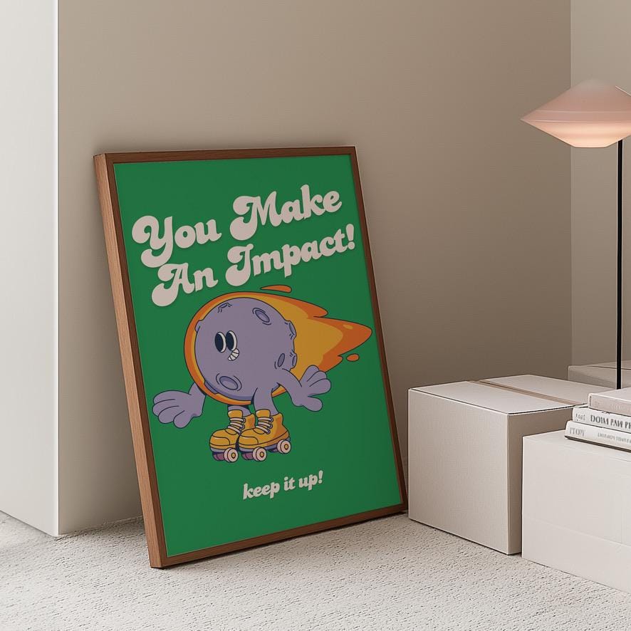 Kids Wall Art, Gallery Wall Set of 2, Kids Art Prints, Classroom Decor, Classroom Poster, Digital Art Print Set, Space Art Print